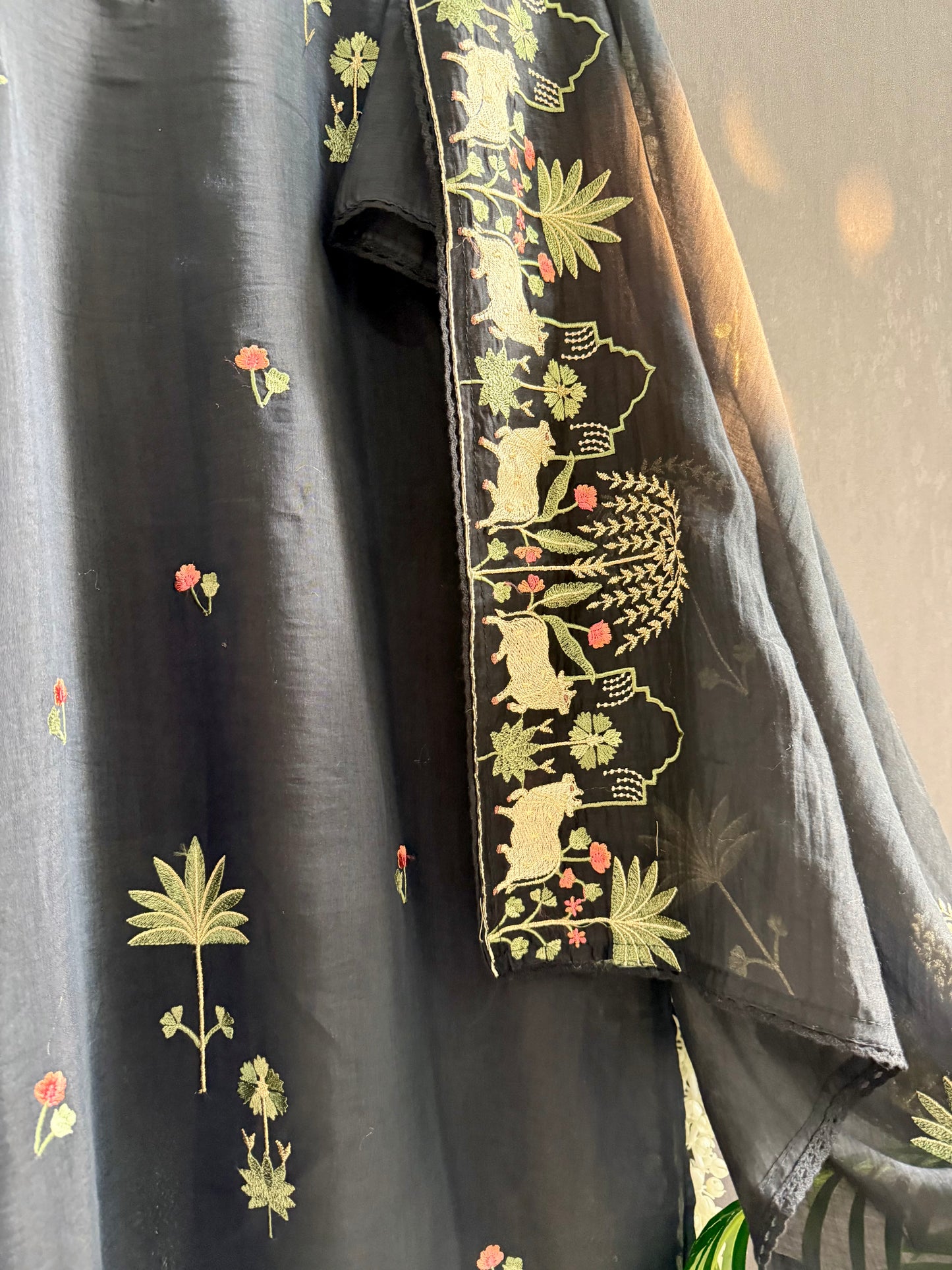 Luxurious Mul chanderi pichwai suit