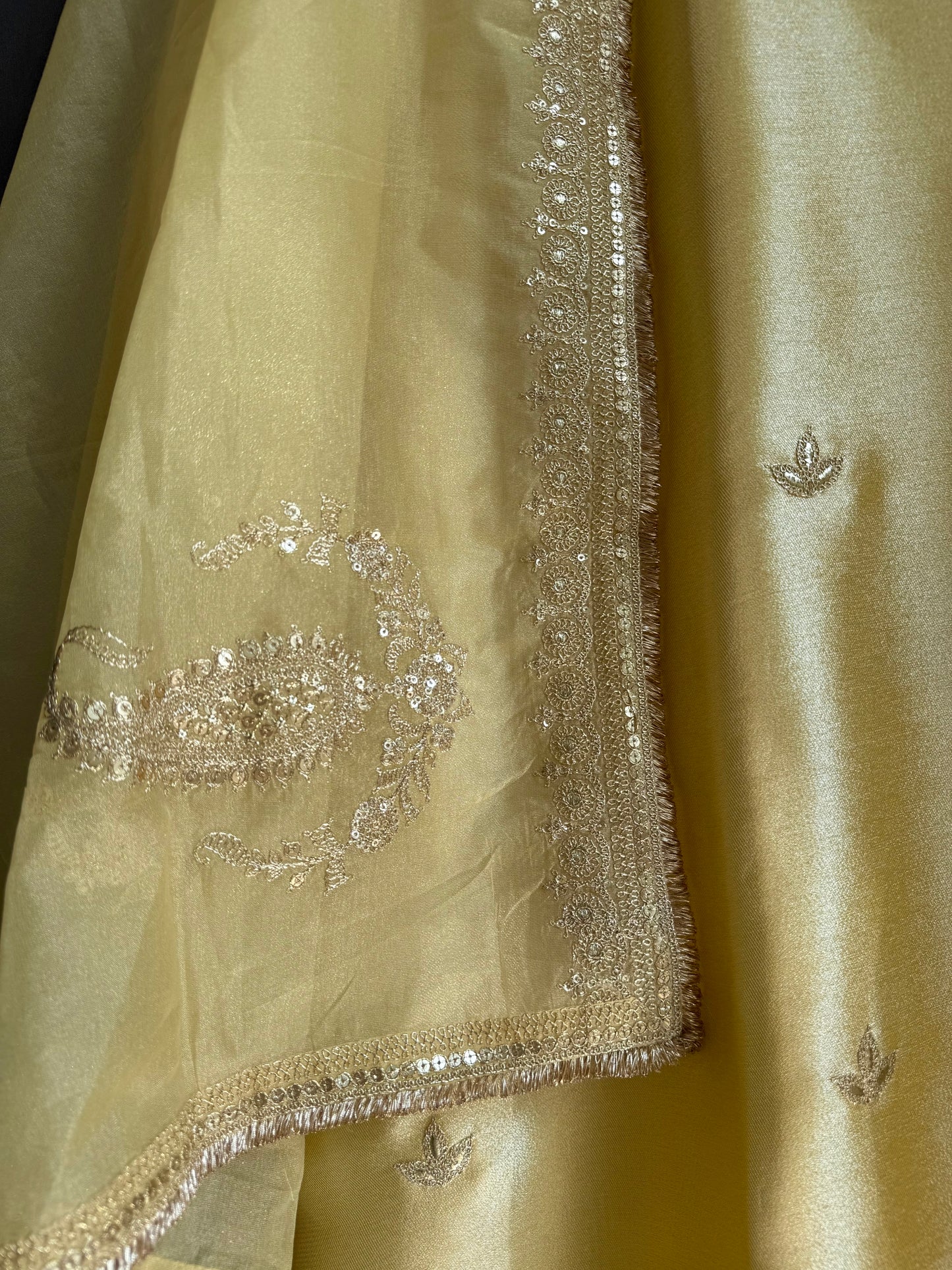 Luxurious Tissue silk aari work suit