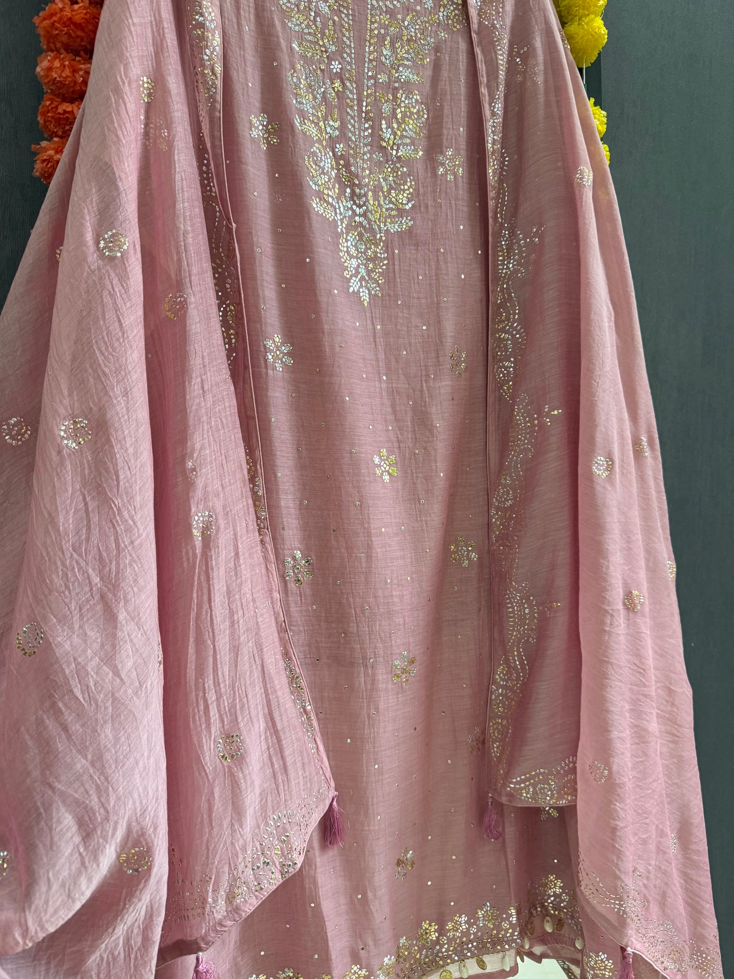Luxurious Mul chanderi mukaish suit