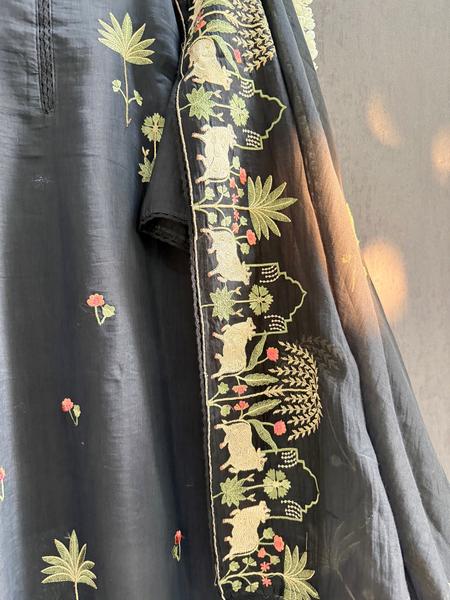 Luxurious Mul chanderi pichwai suit