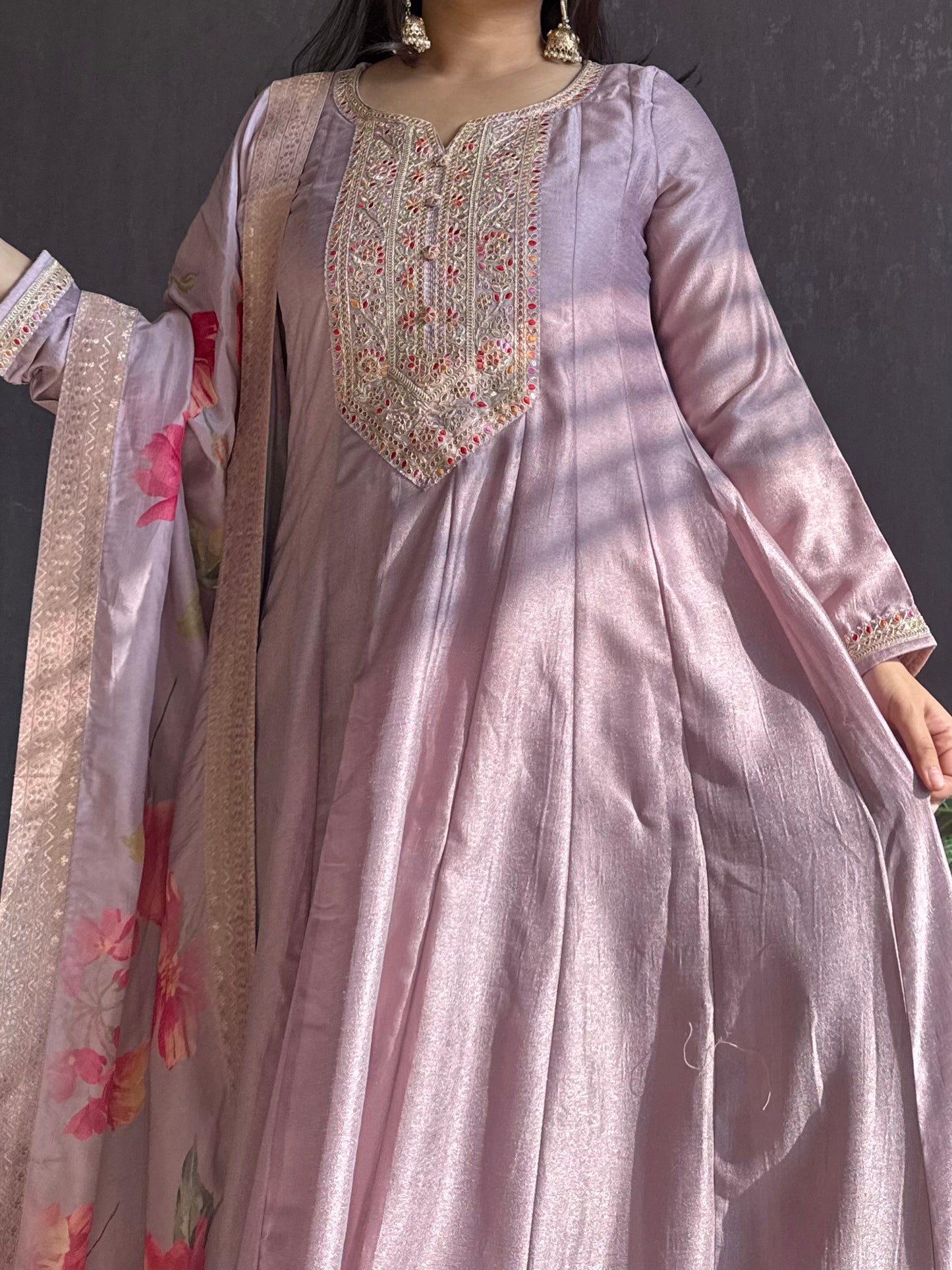 kalidaar designer Anarkali set