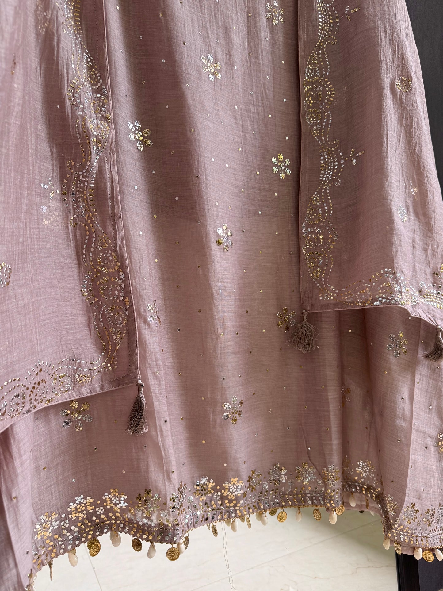 Luxurious Mul chanderi mukaish suit