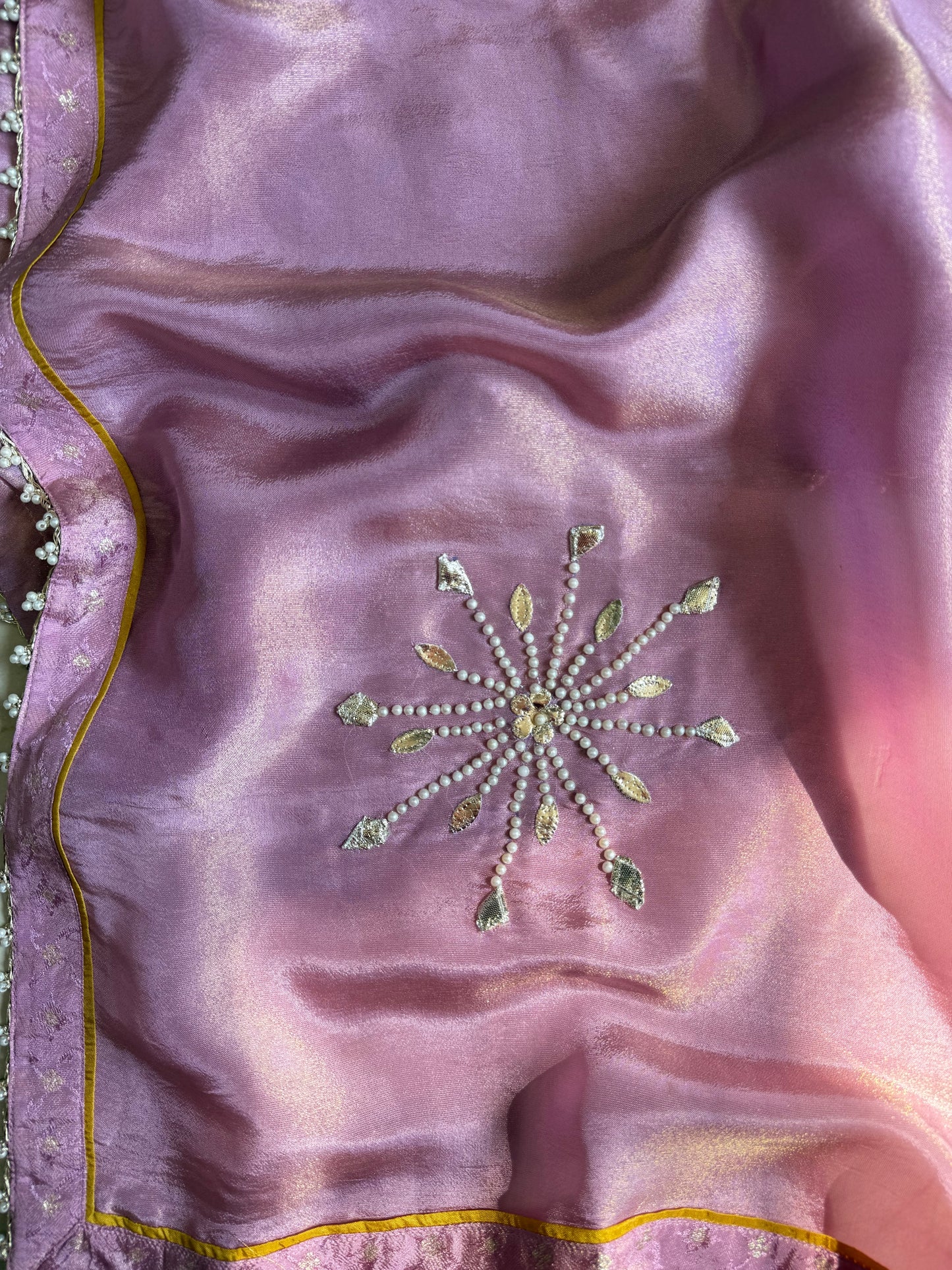 Pearl Benarsi Tissue silk suit