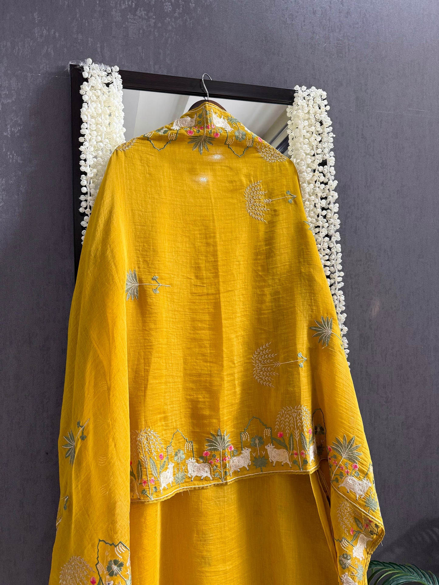 Luxurious Mul chanderi pichwai suit