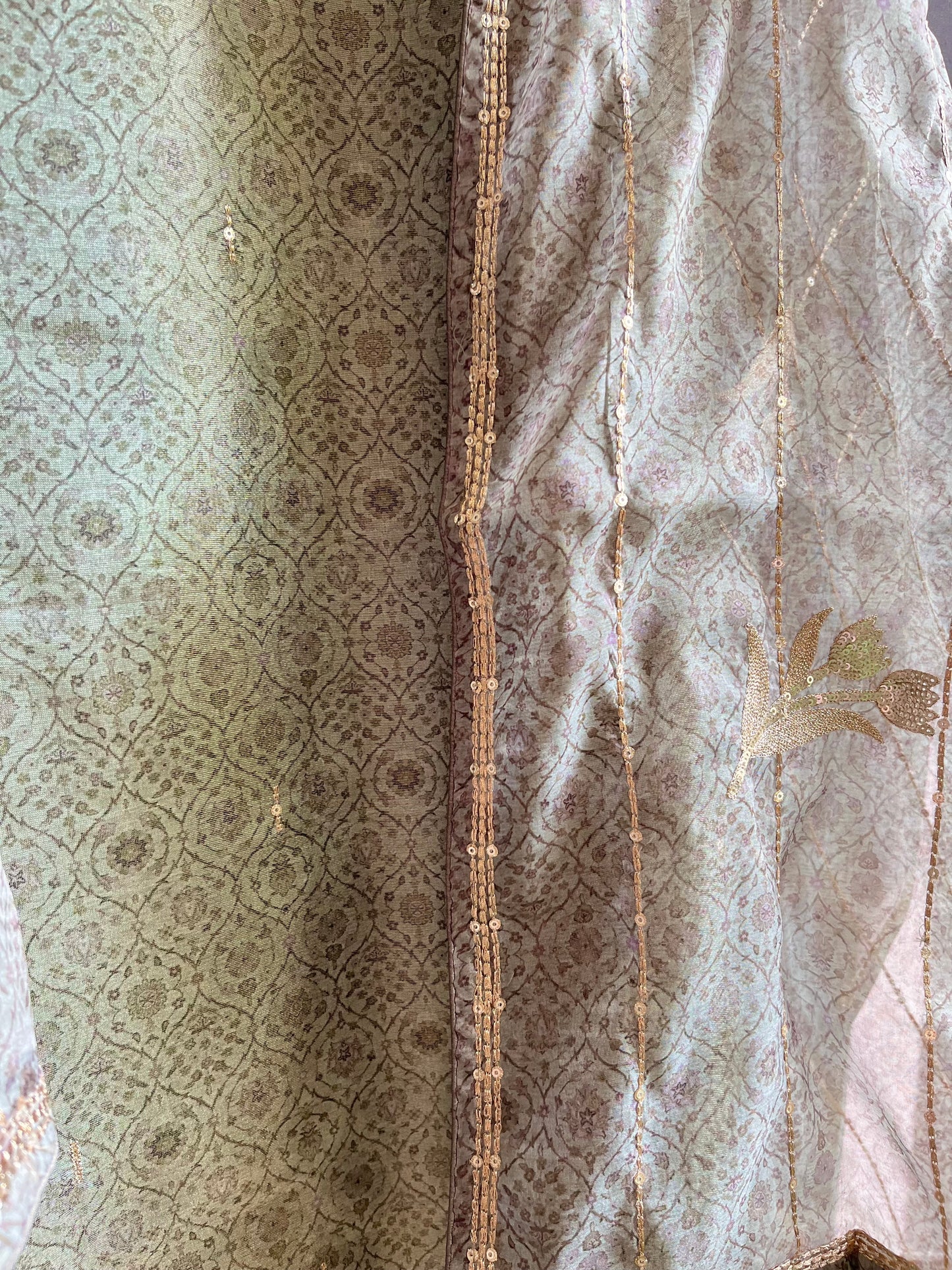 Marori aari work jacquard suit