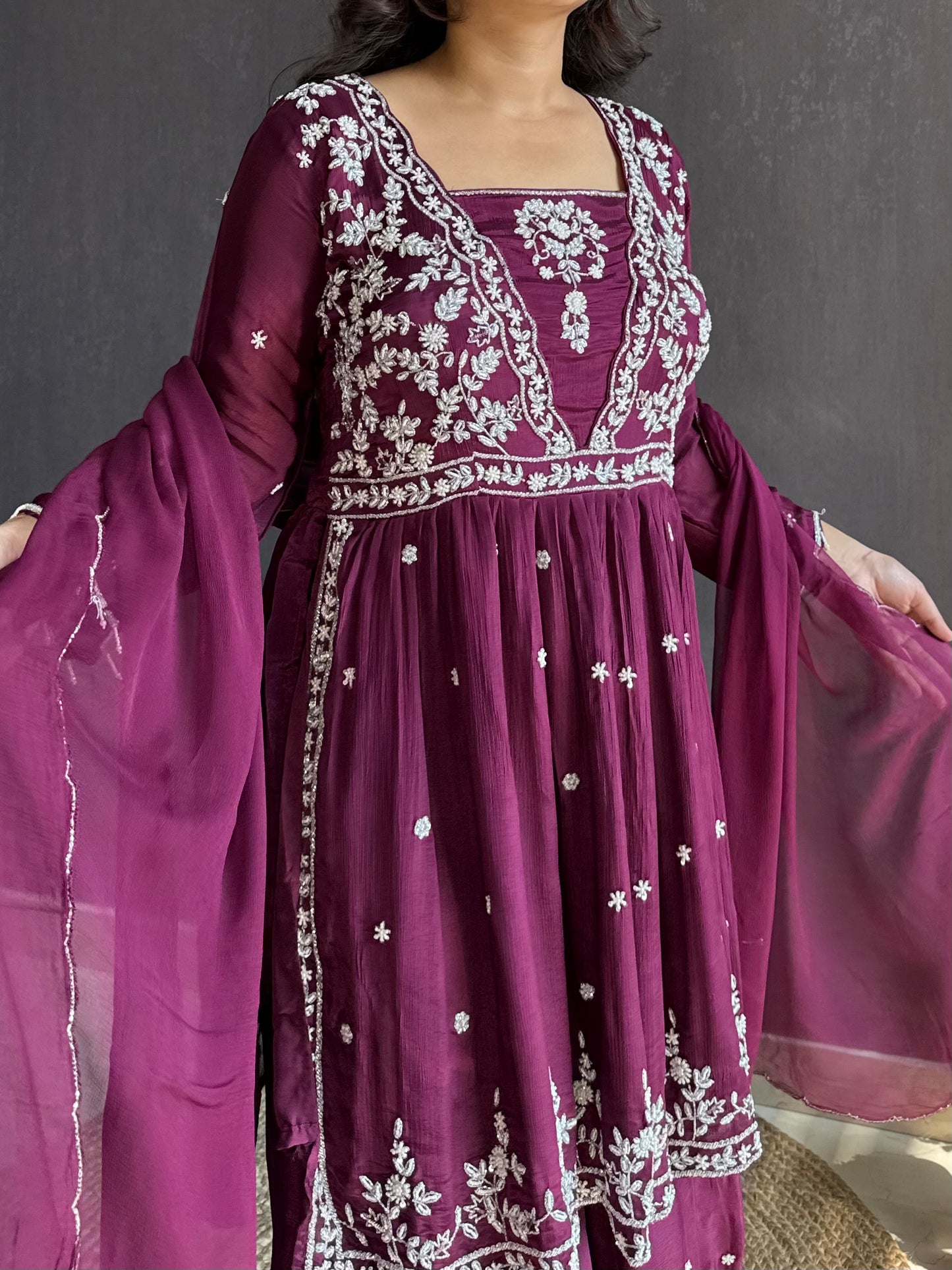 Handwork sharara set