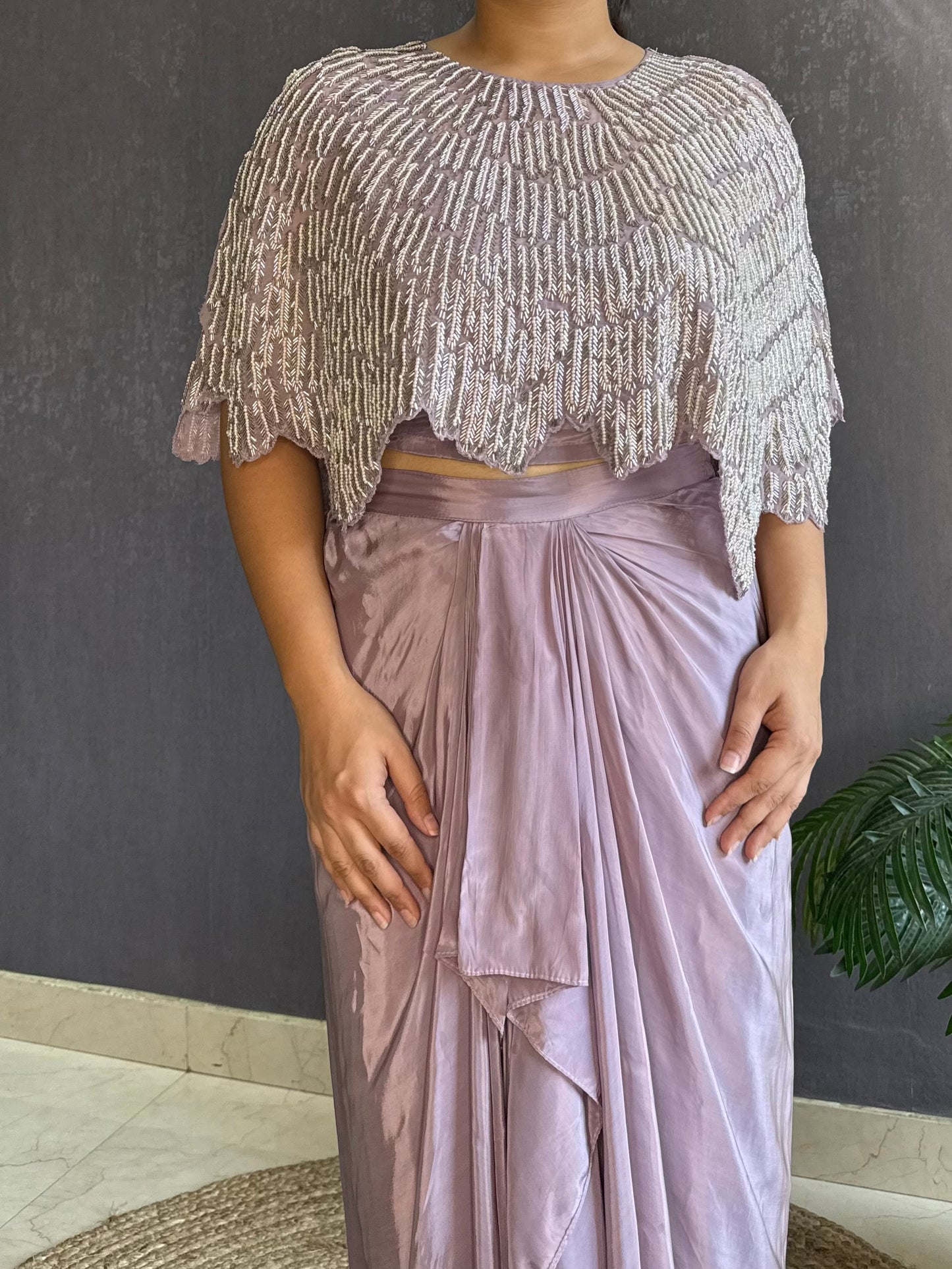 Dhoti skirt Cape set