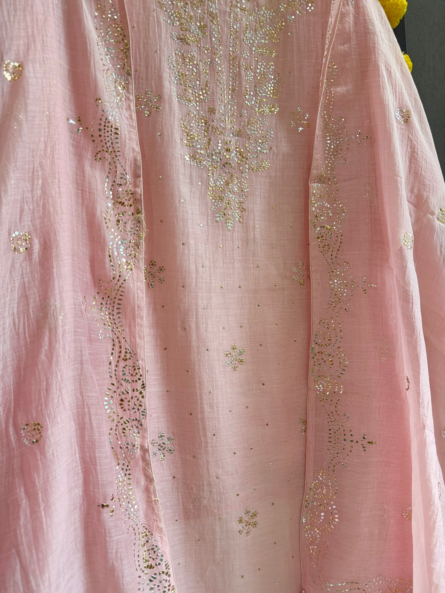 Luxurious Mul chanderi mukaish suit