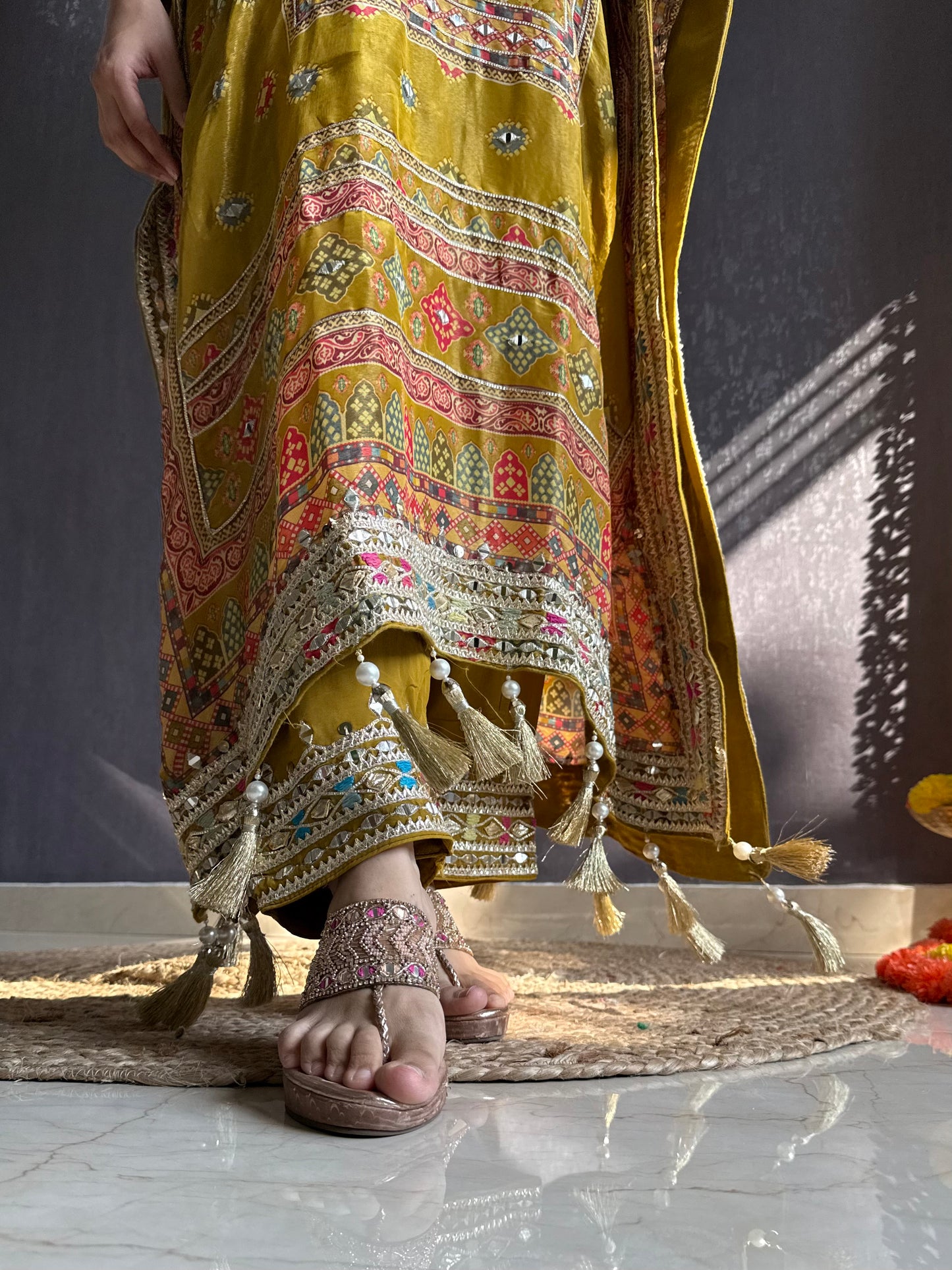 Luxurious patola kaftan set