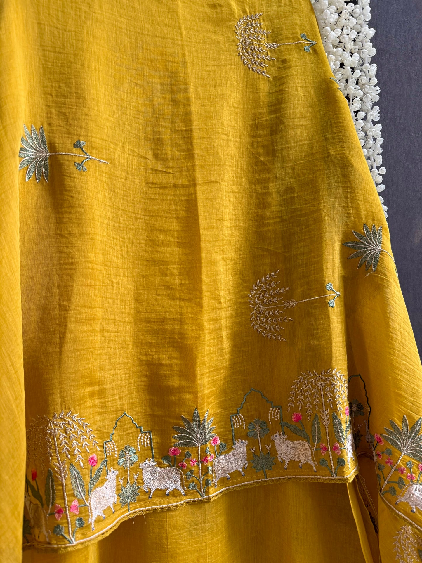 Luxurious Mul chanderi pichwai suit