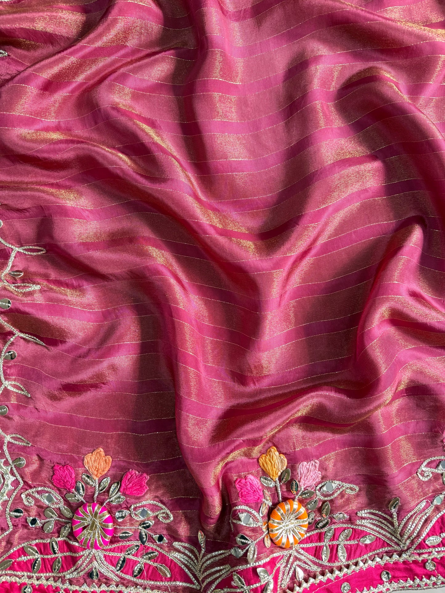 Luxurious Gotapatti Tissue silk suit