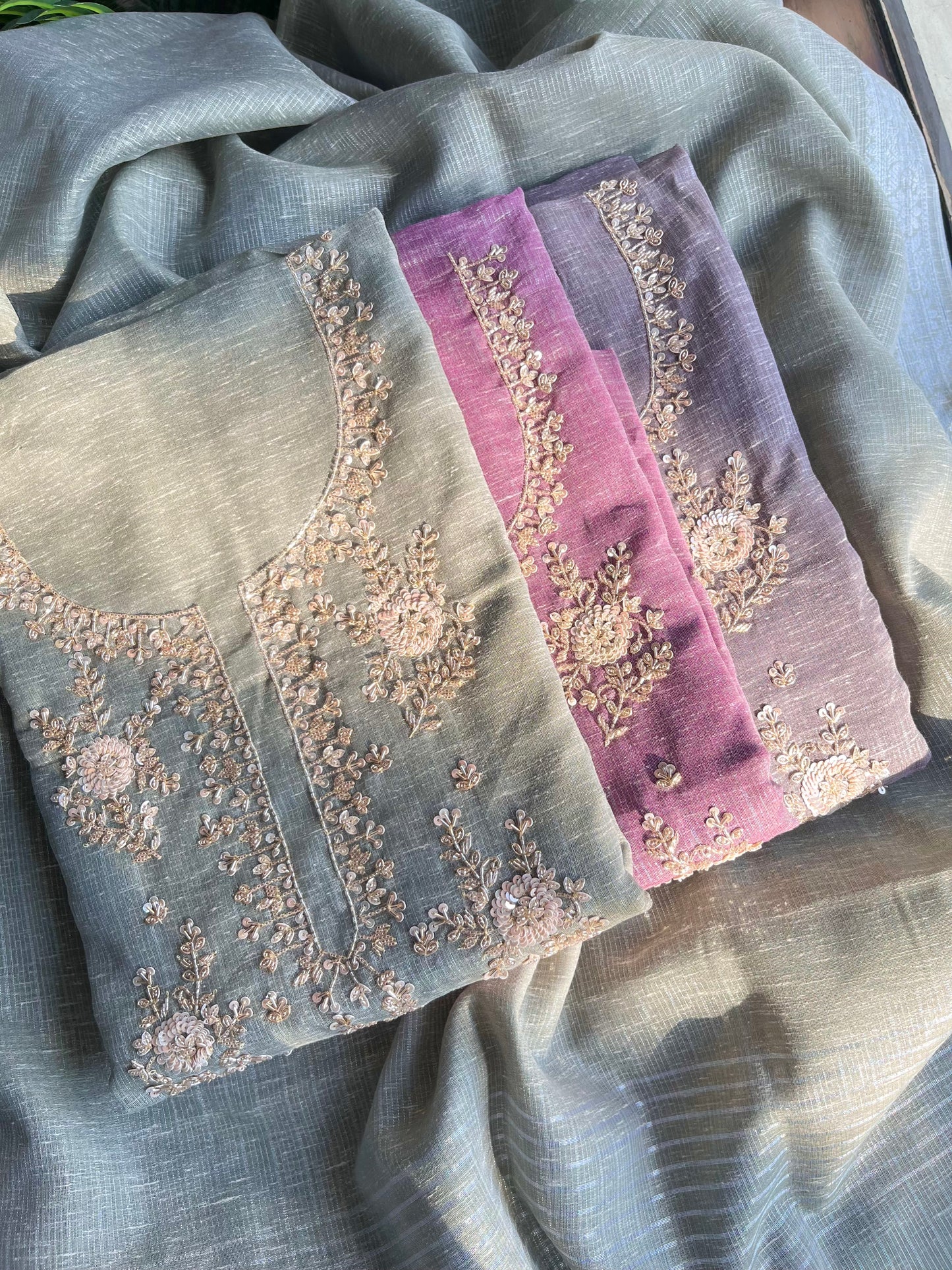 Benarsi kota handwork suit