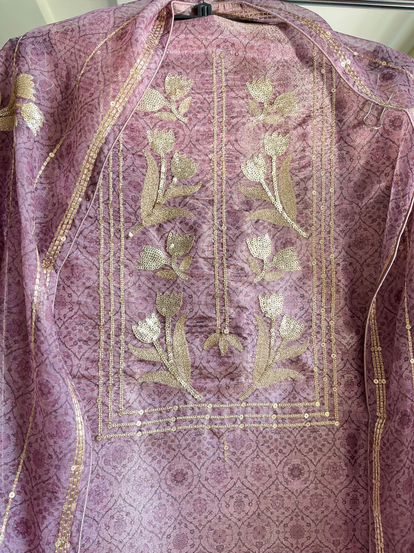 Marori aari work jacquard suit
