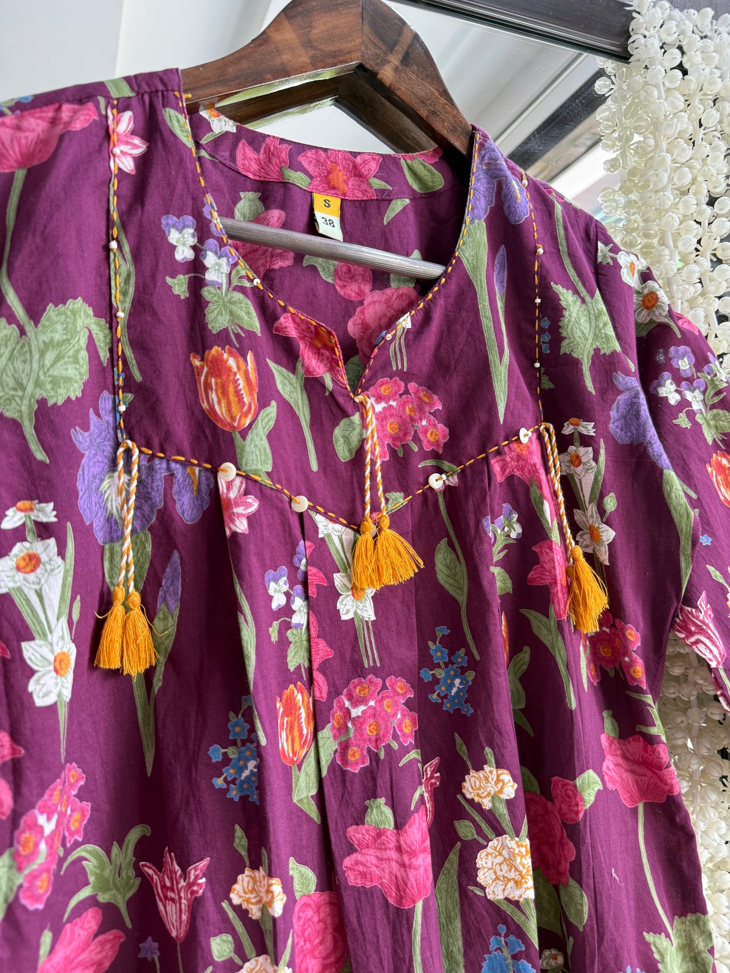 Floral Printed peplum short kurtas
