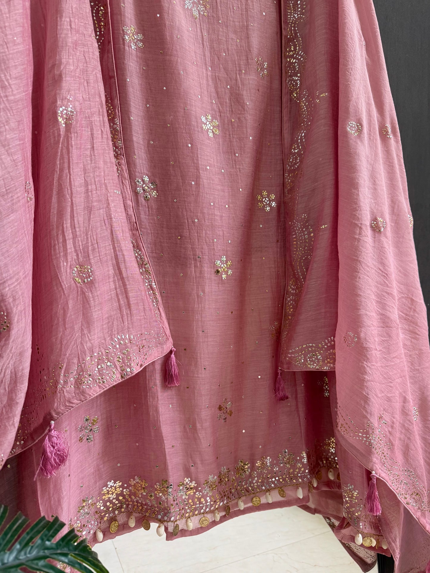 Luxurious Mul chanderi mukaish suit