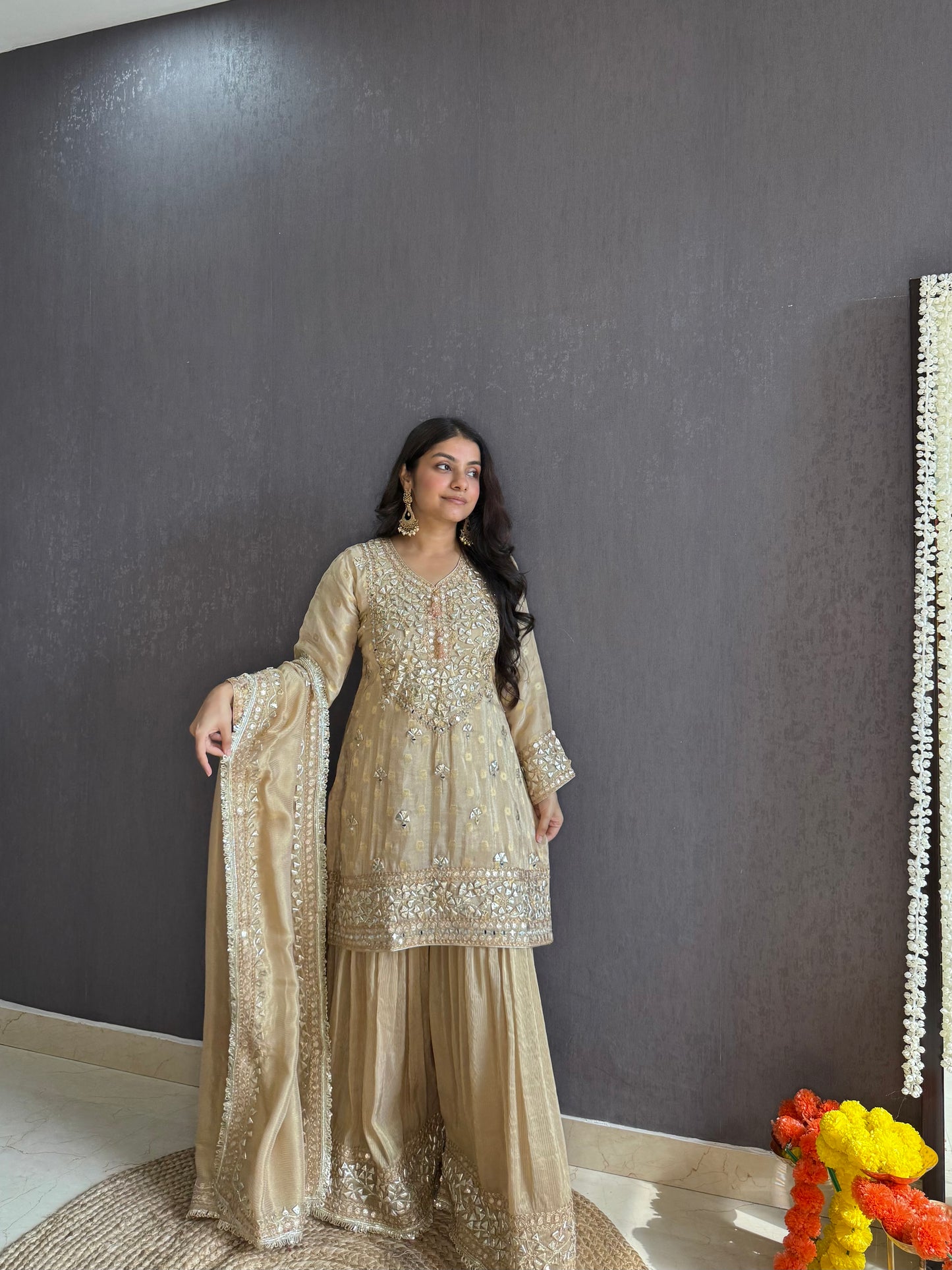 Luxurious gotapatti sharara set