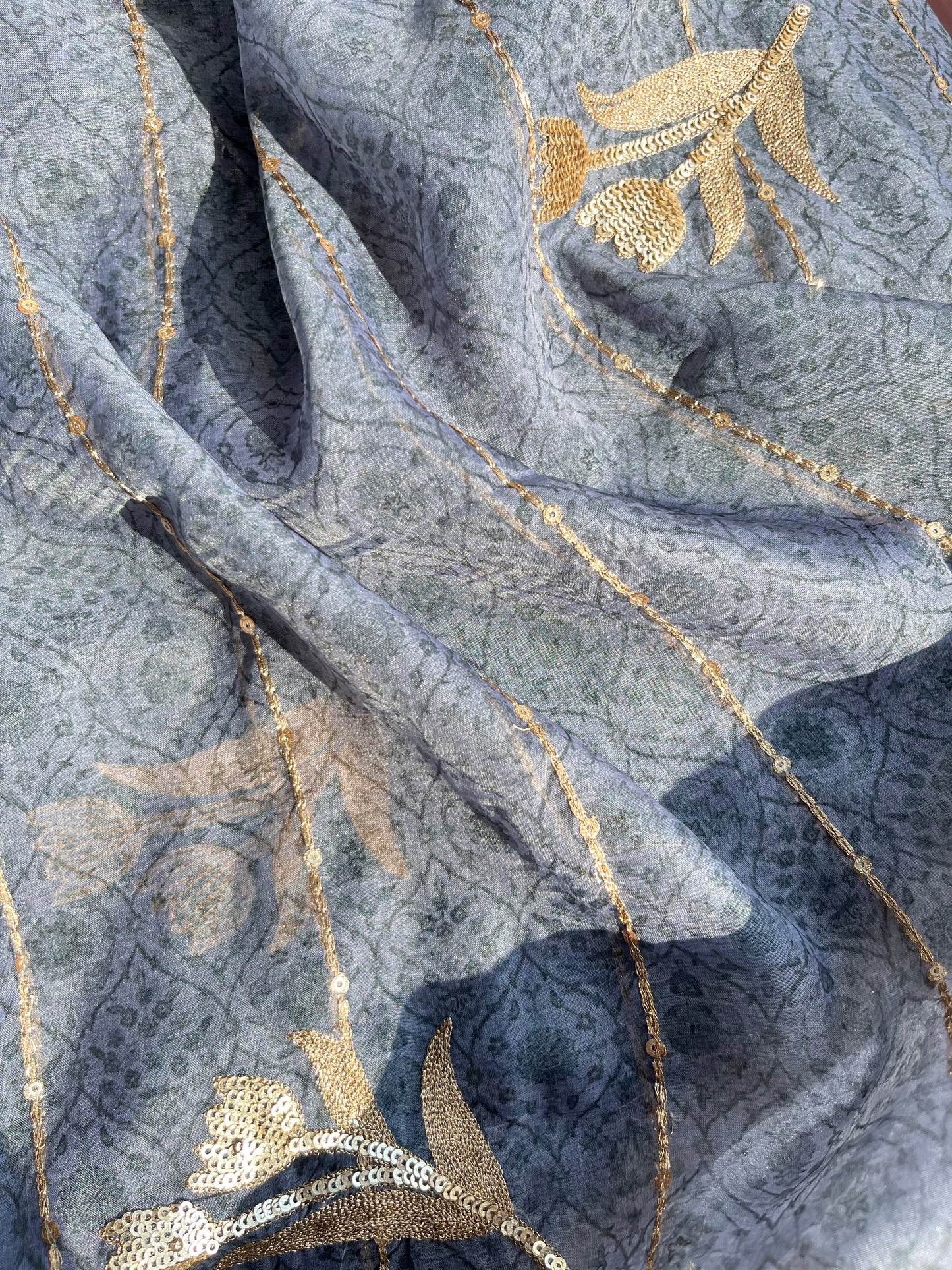 Marori aari work jacquard suit