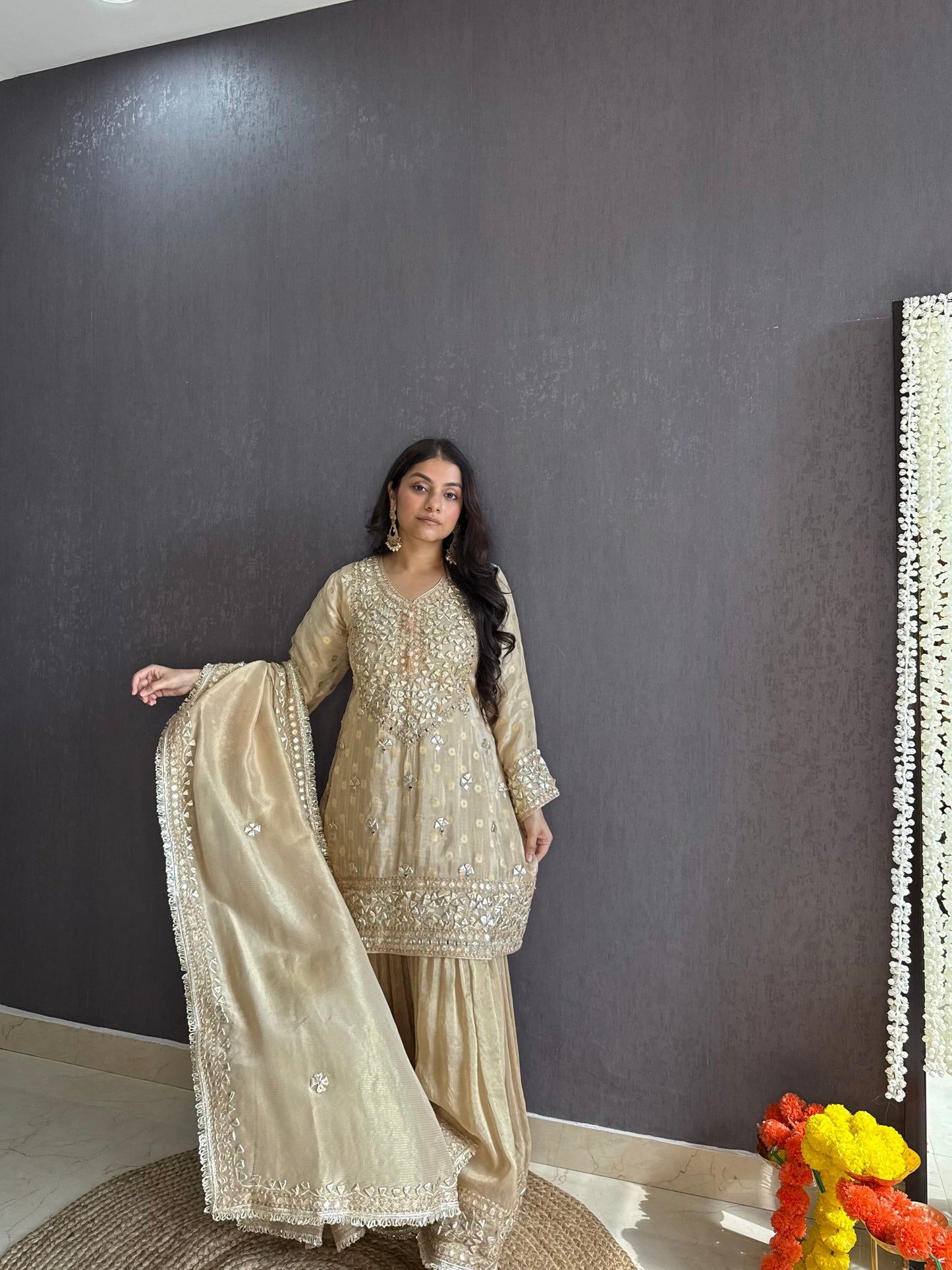 Luxurious gotapatti sharara set