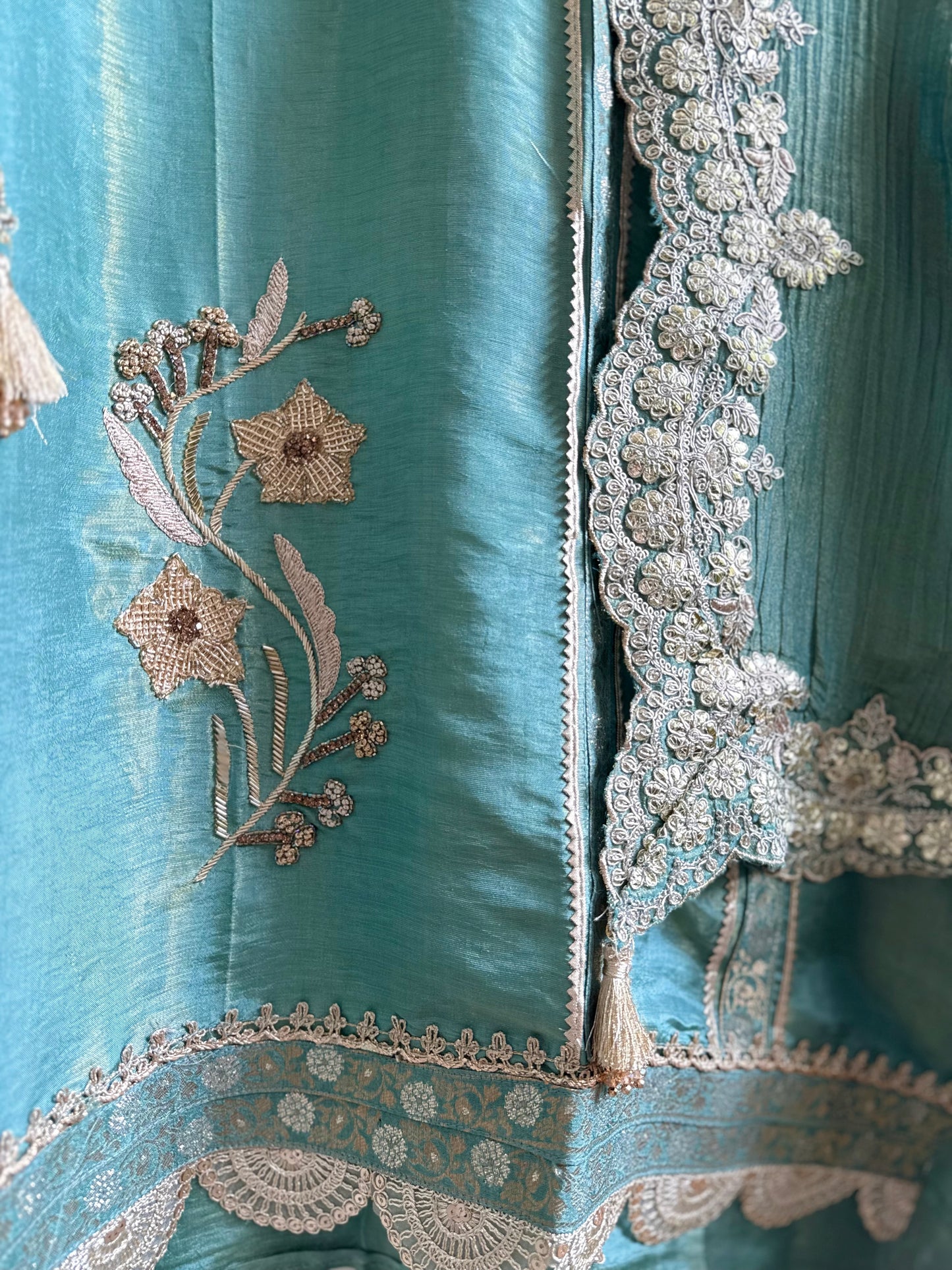 Luxurious Benarsi Tissue silk suit