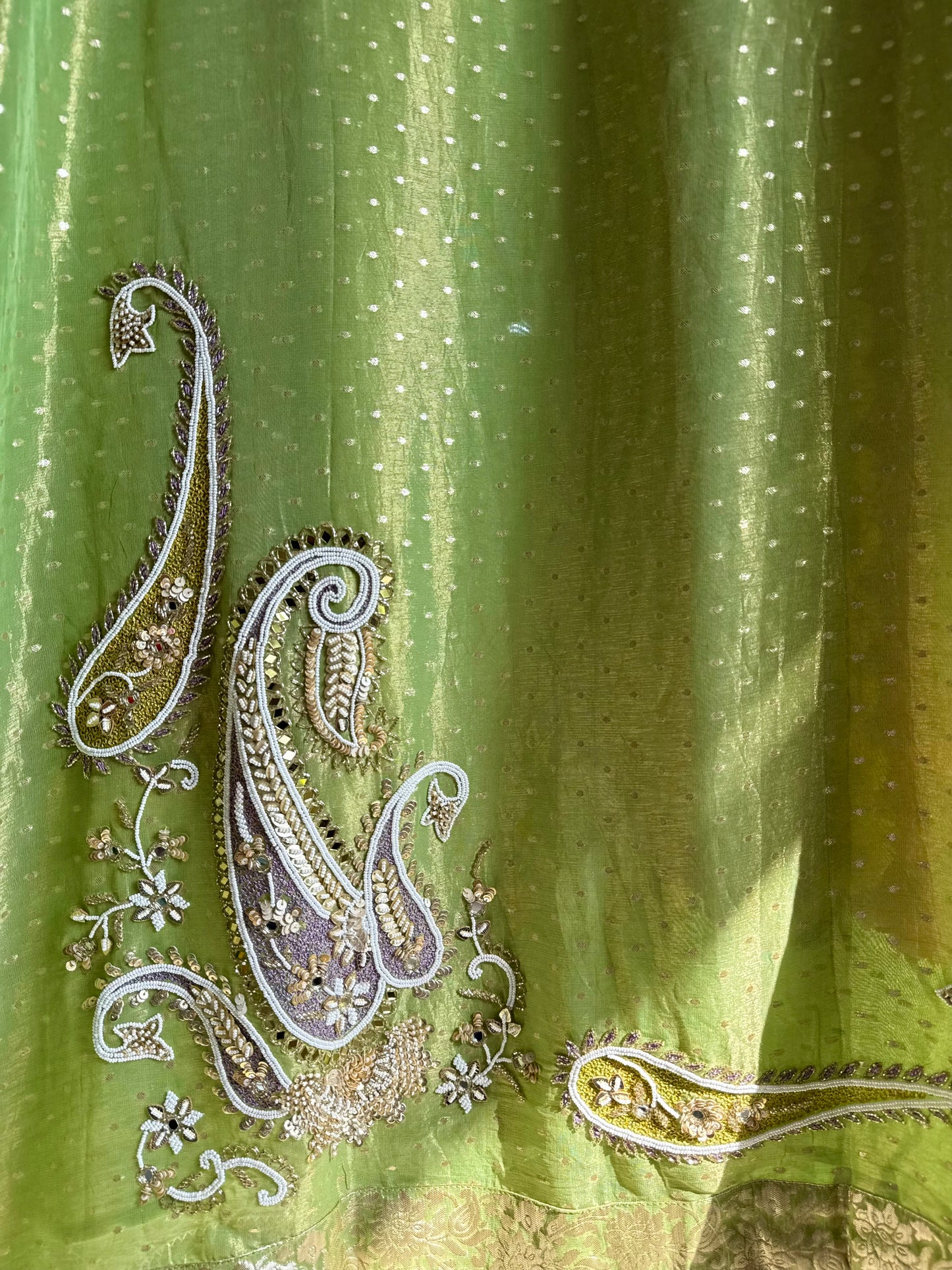 Luxurious handwork Tissue Benarsi silk suit