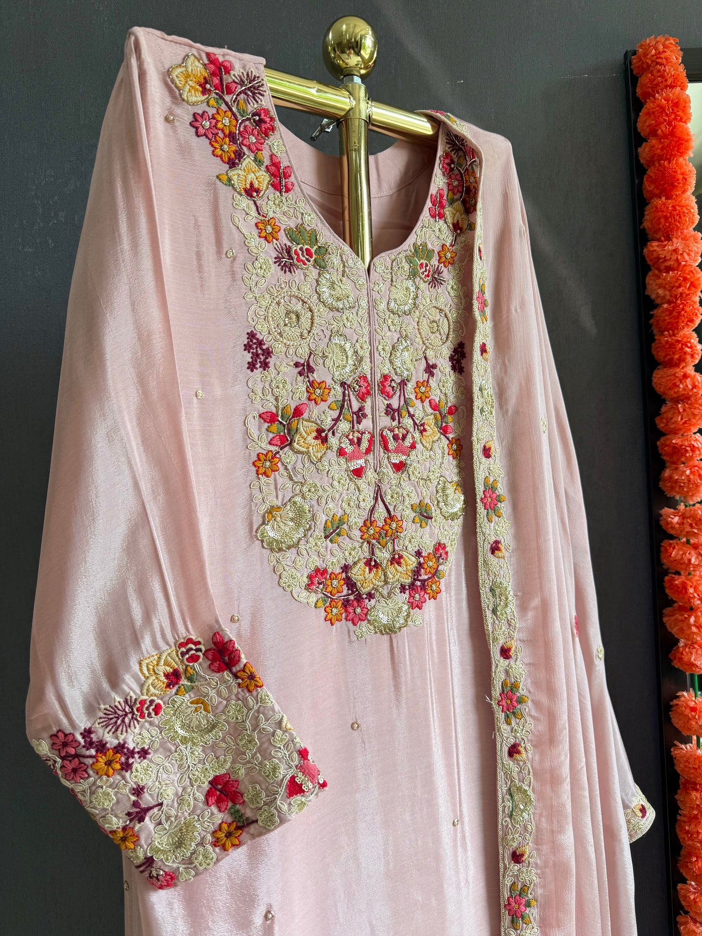 Luxurious handwork sharara set