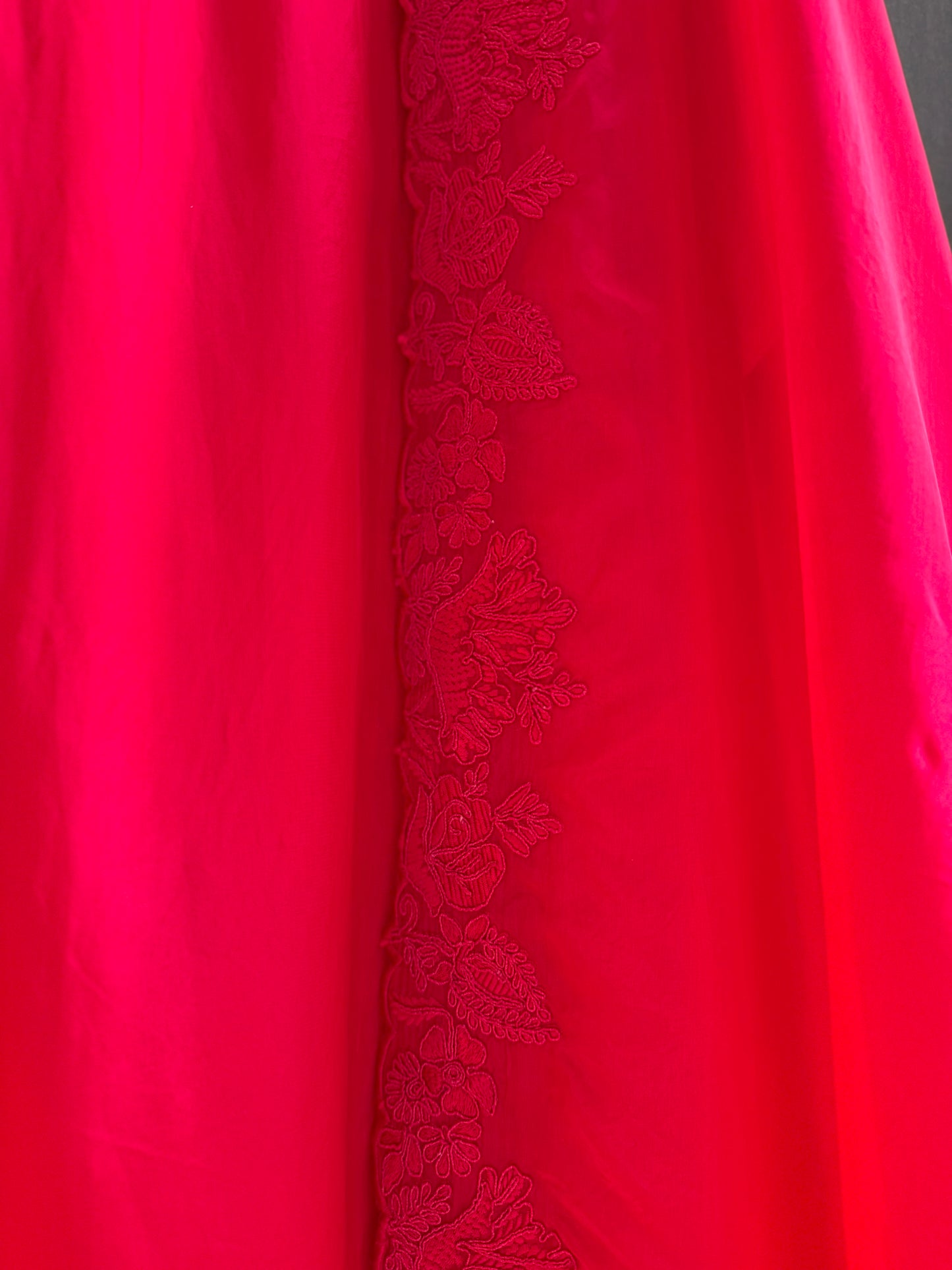 Luxurious aari work organza suit