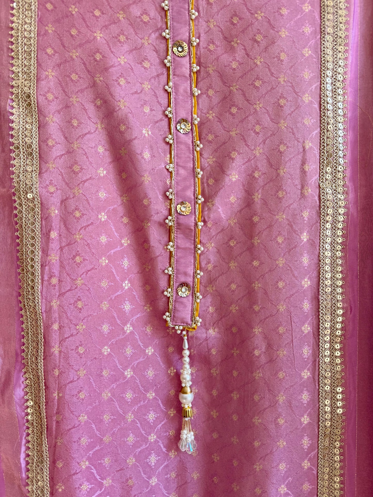 Pearl Benarsi Tissue silk suit