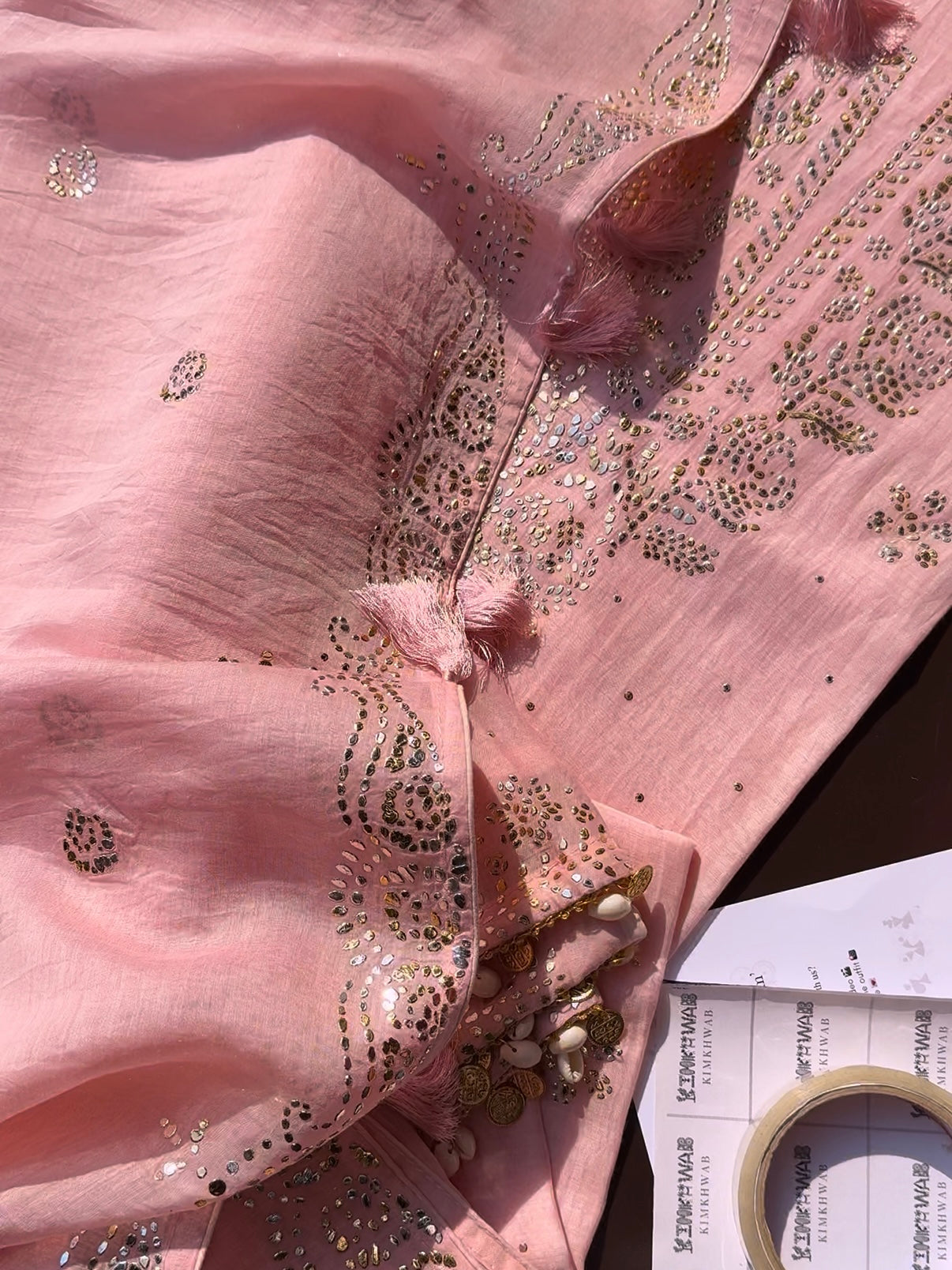 Luxurious Mul chanderi mukaish suit