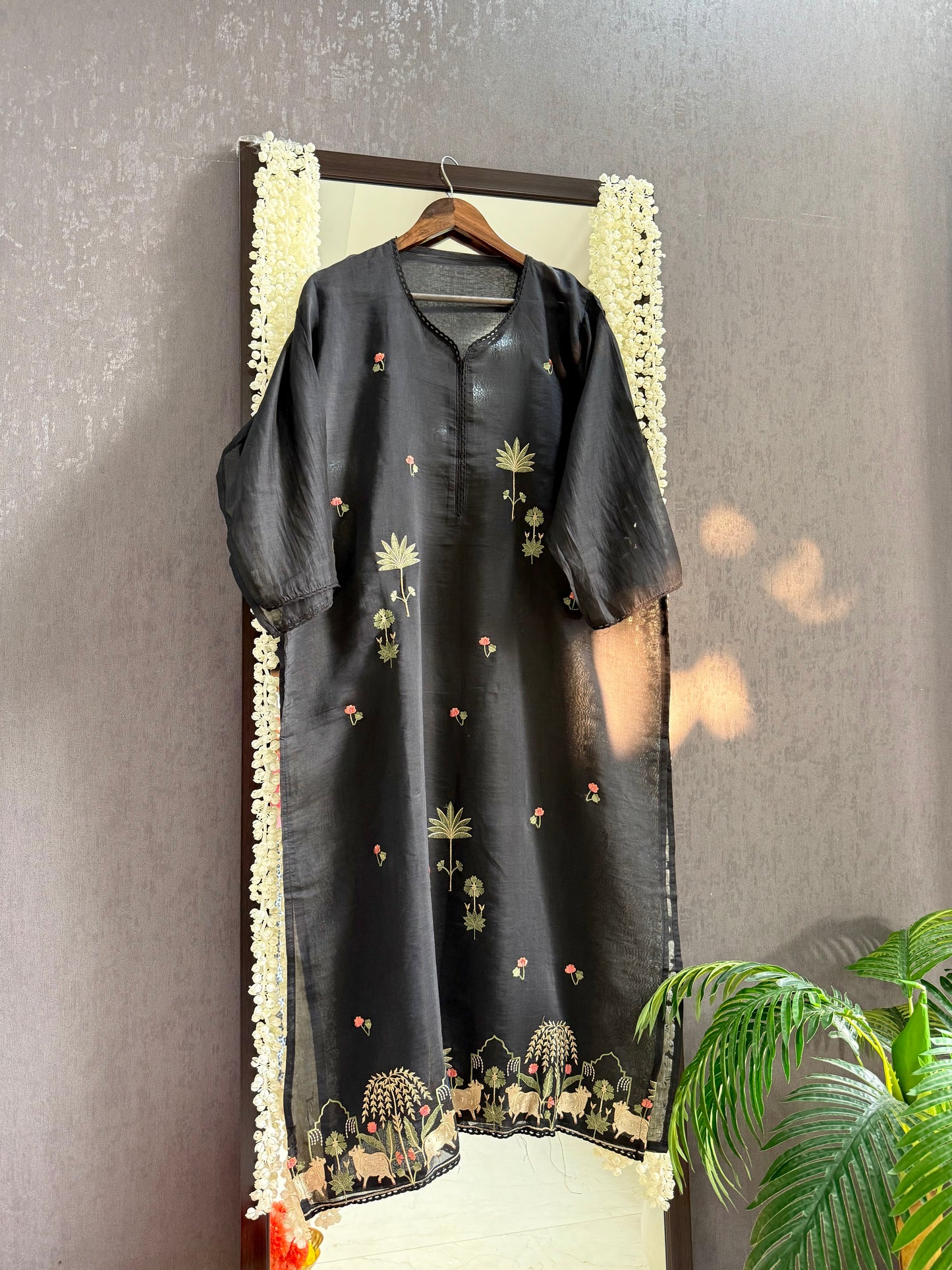 Luxurious Mul chanderi pichwai suit