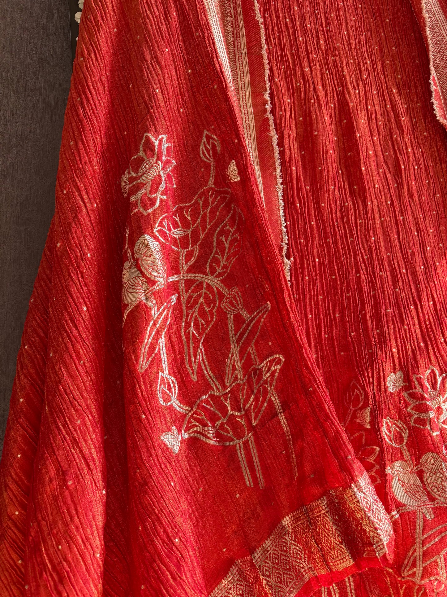 Luxurious crush benarsi lotus suit
