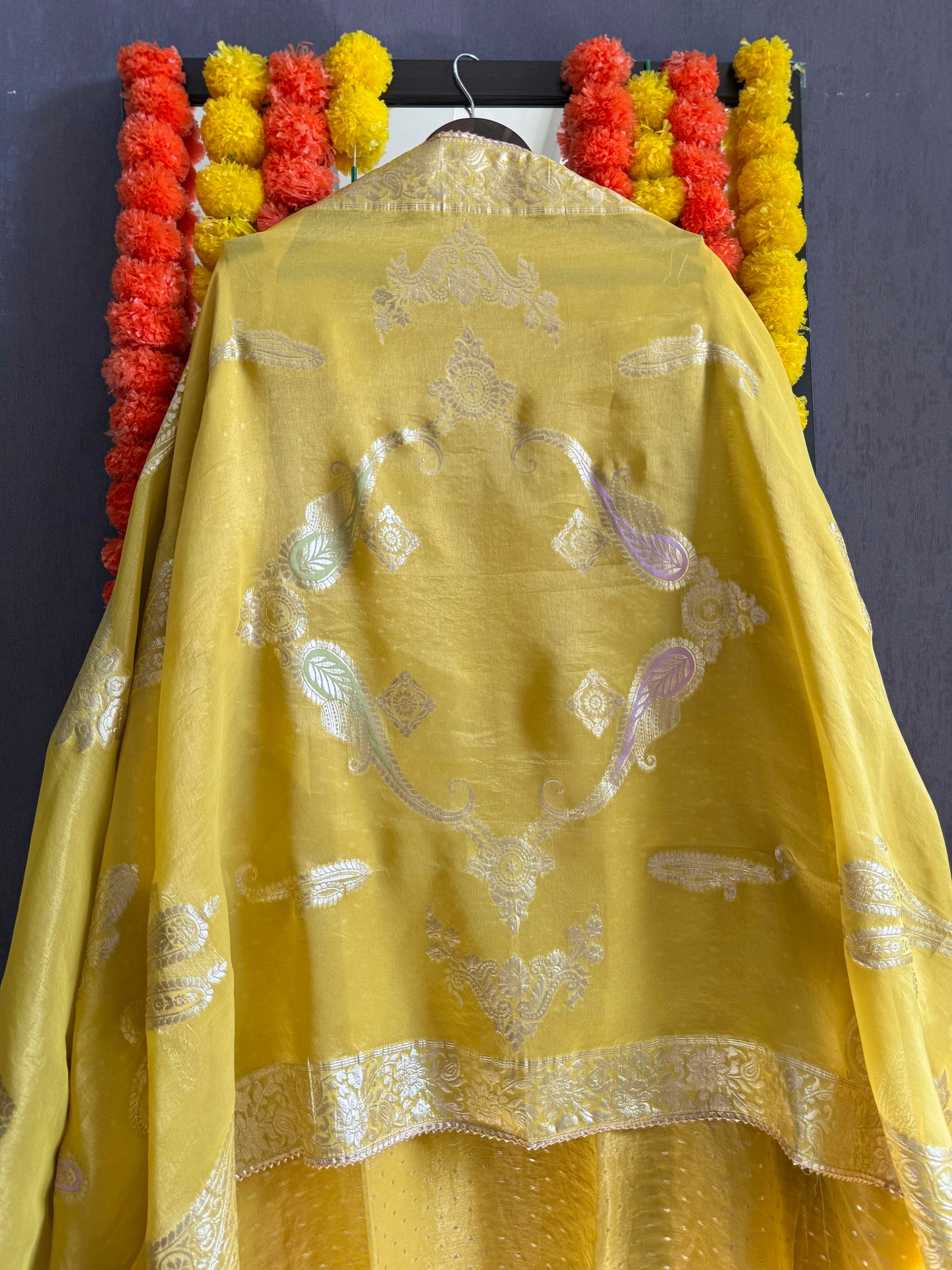 Luxurious handwork Tissue Benarsi silk suit