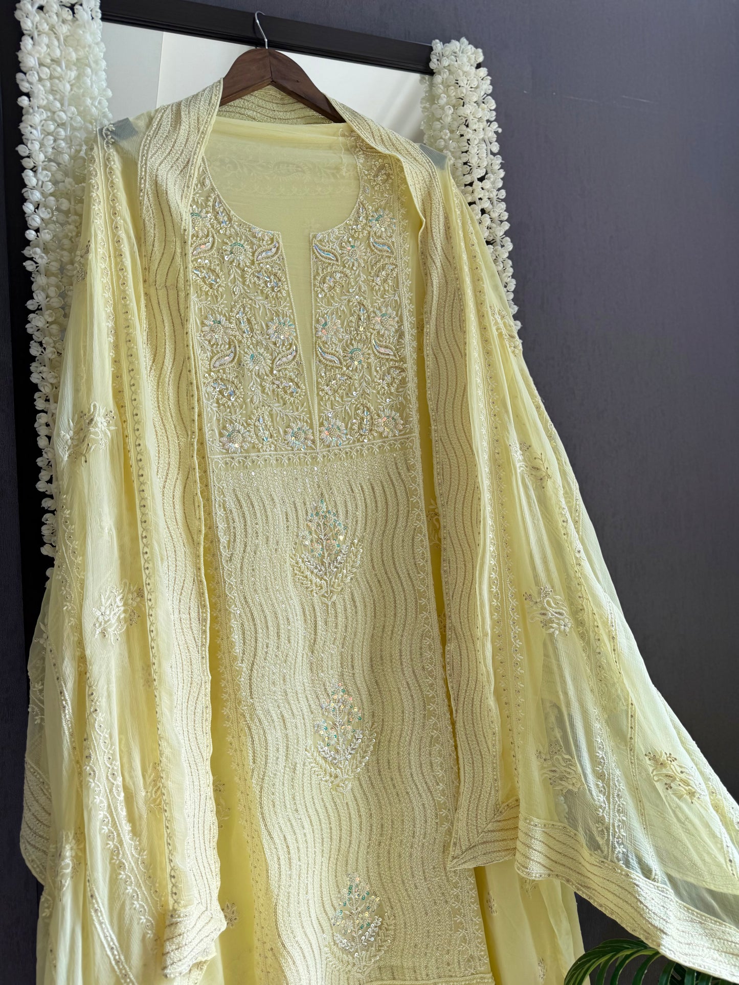 Lucknowi chikankari handwork suit