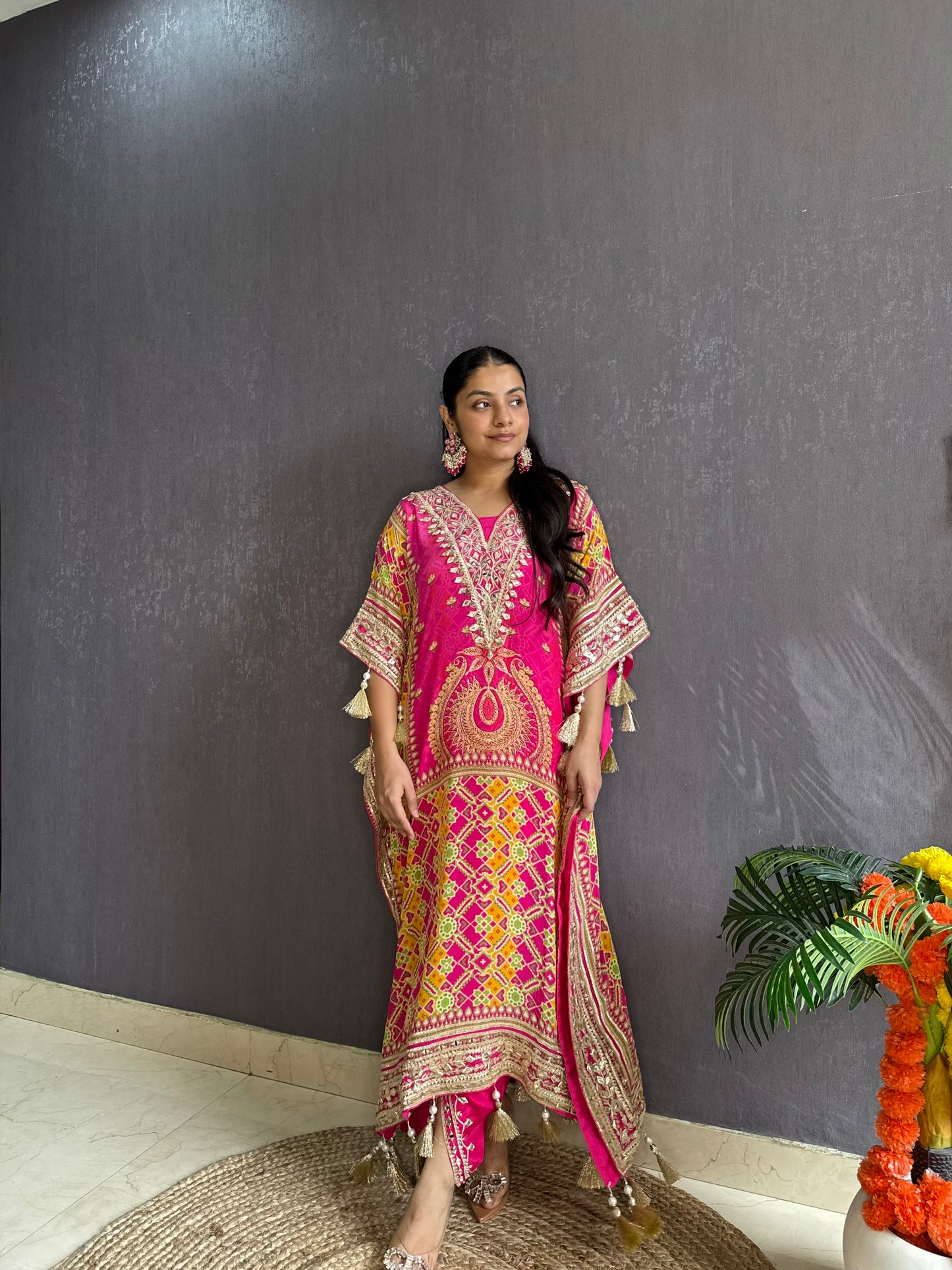 Luxurious patola kaftan set