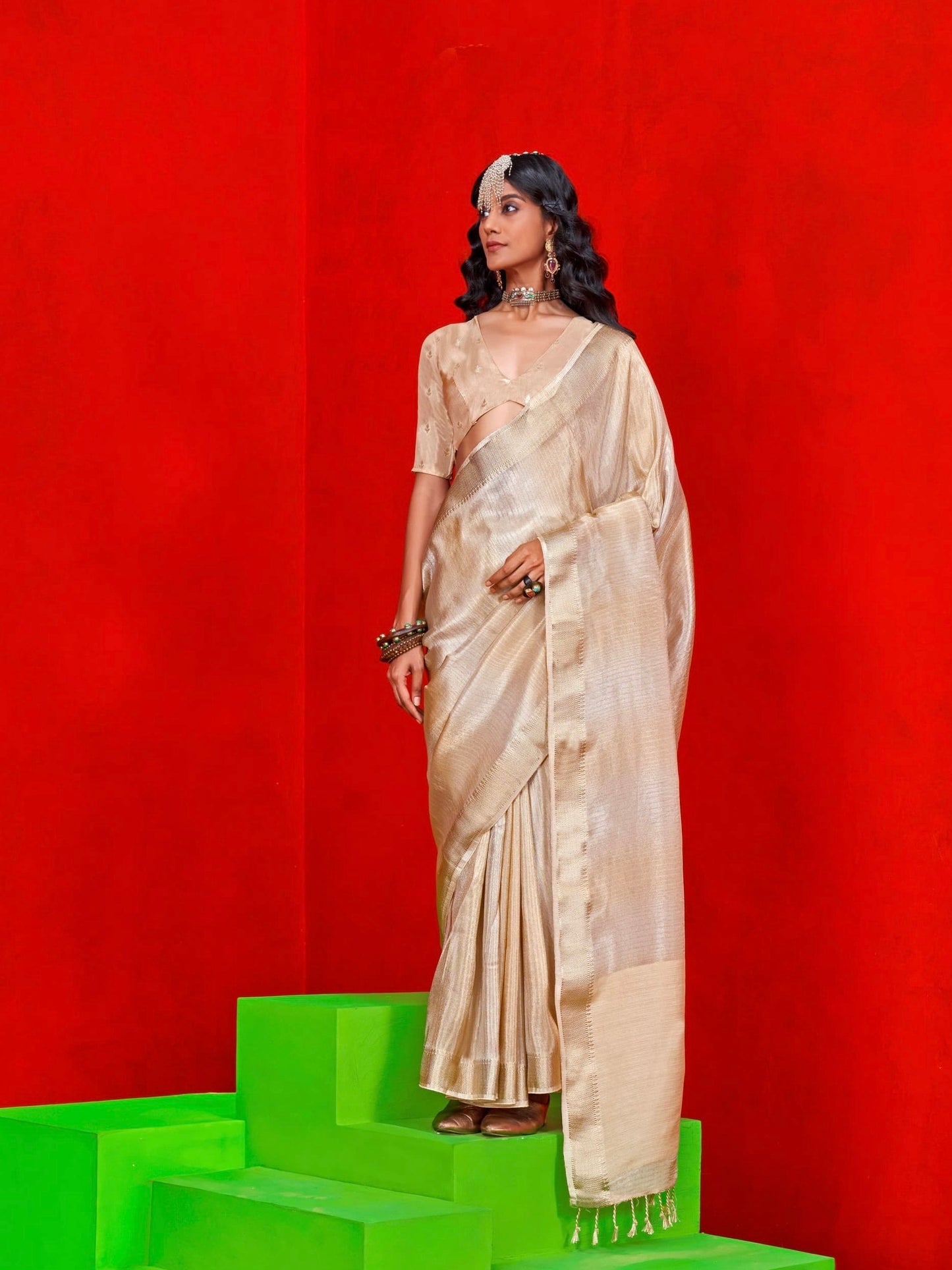 Soft tissue benarsi saree