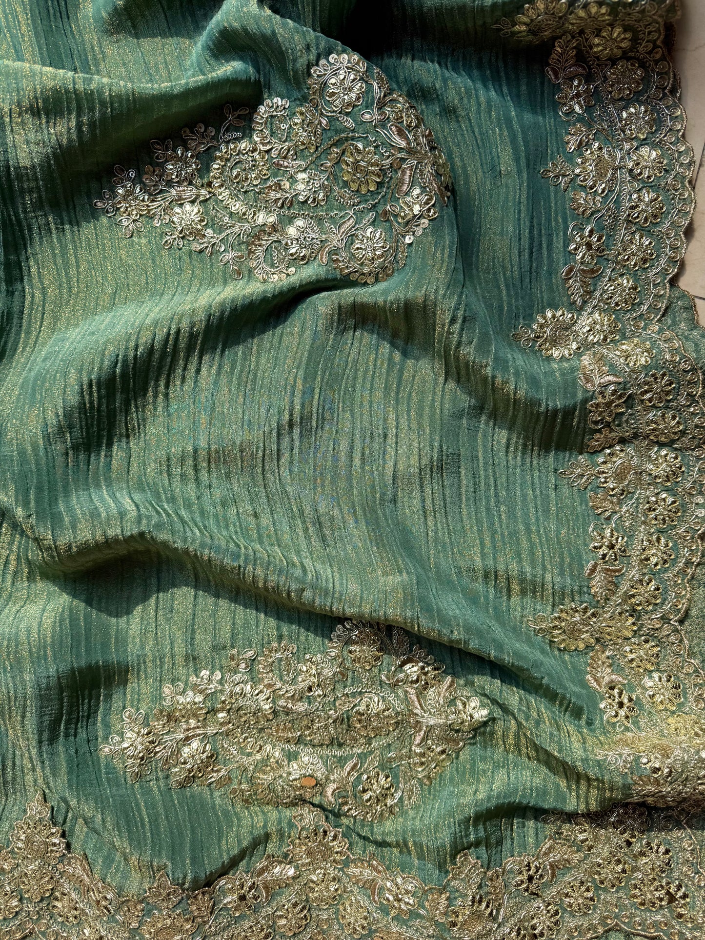 Luxurious Benarsi Tissue silk suit