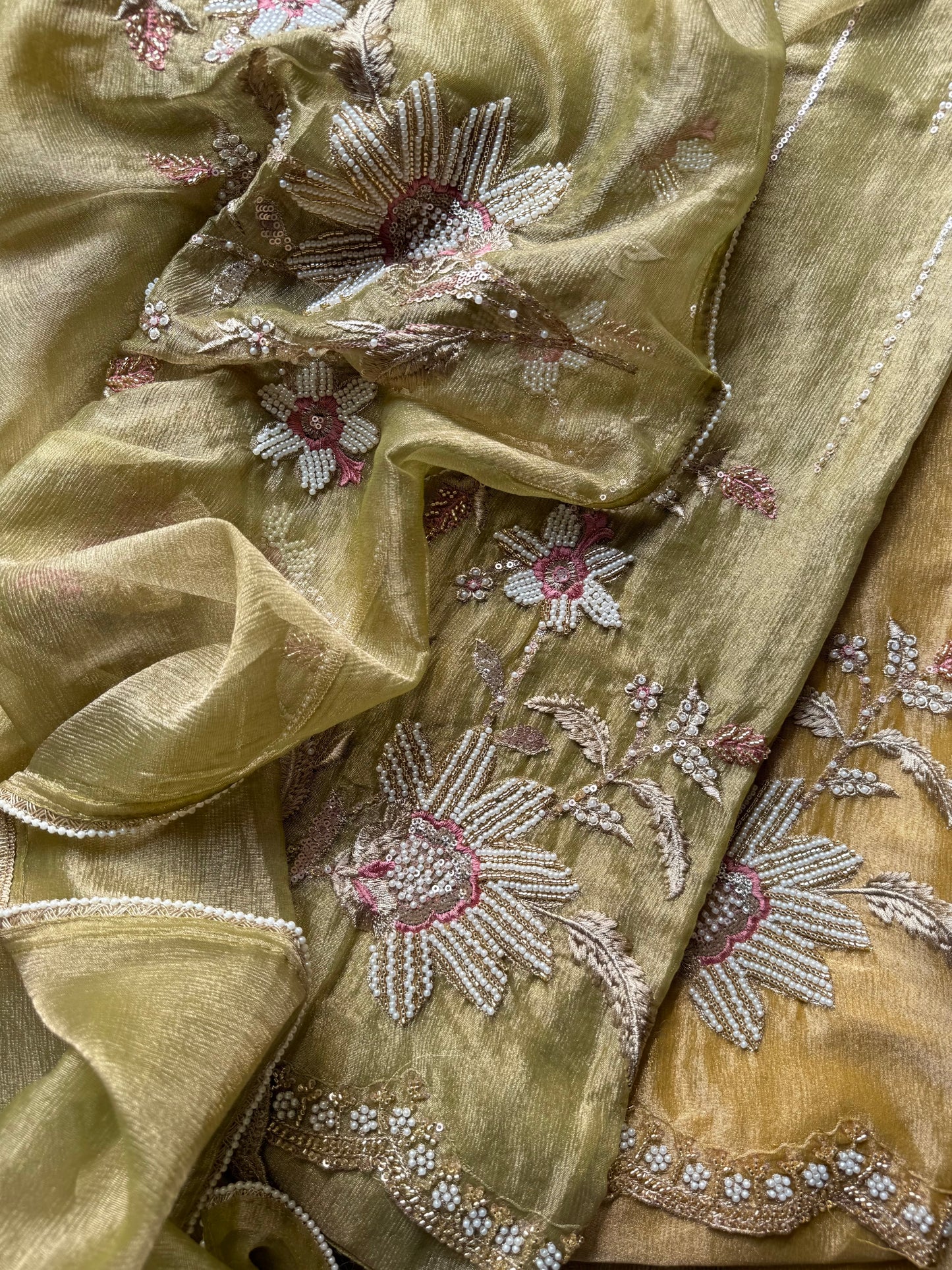 Premium Crush Tissue handwork suit