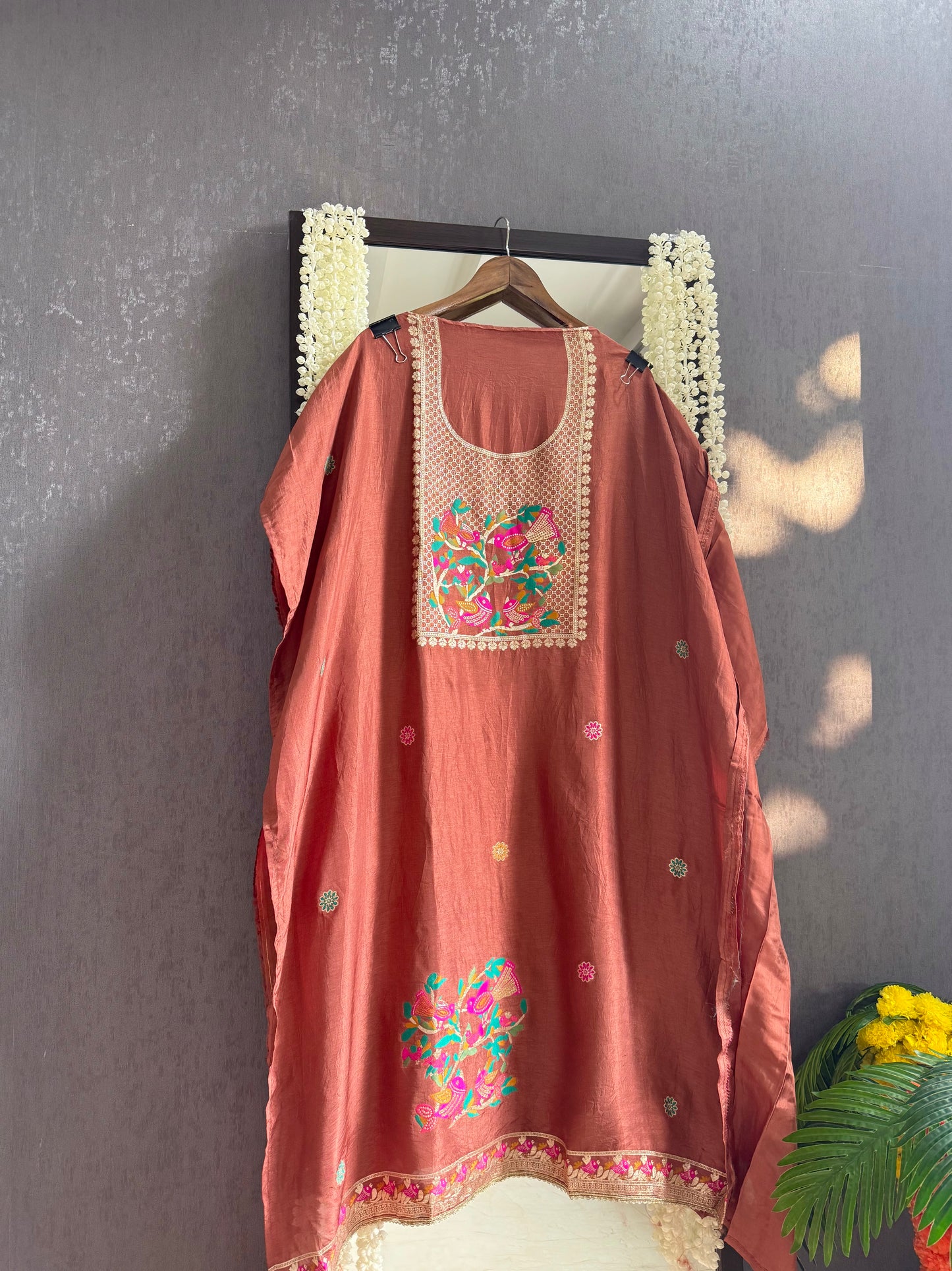 Meenakari Benarsi birds suit