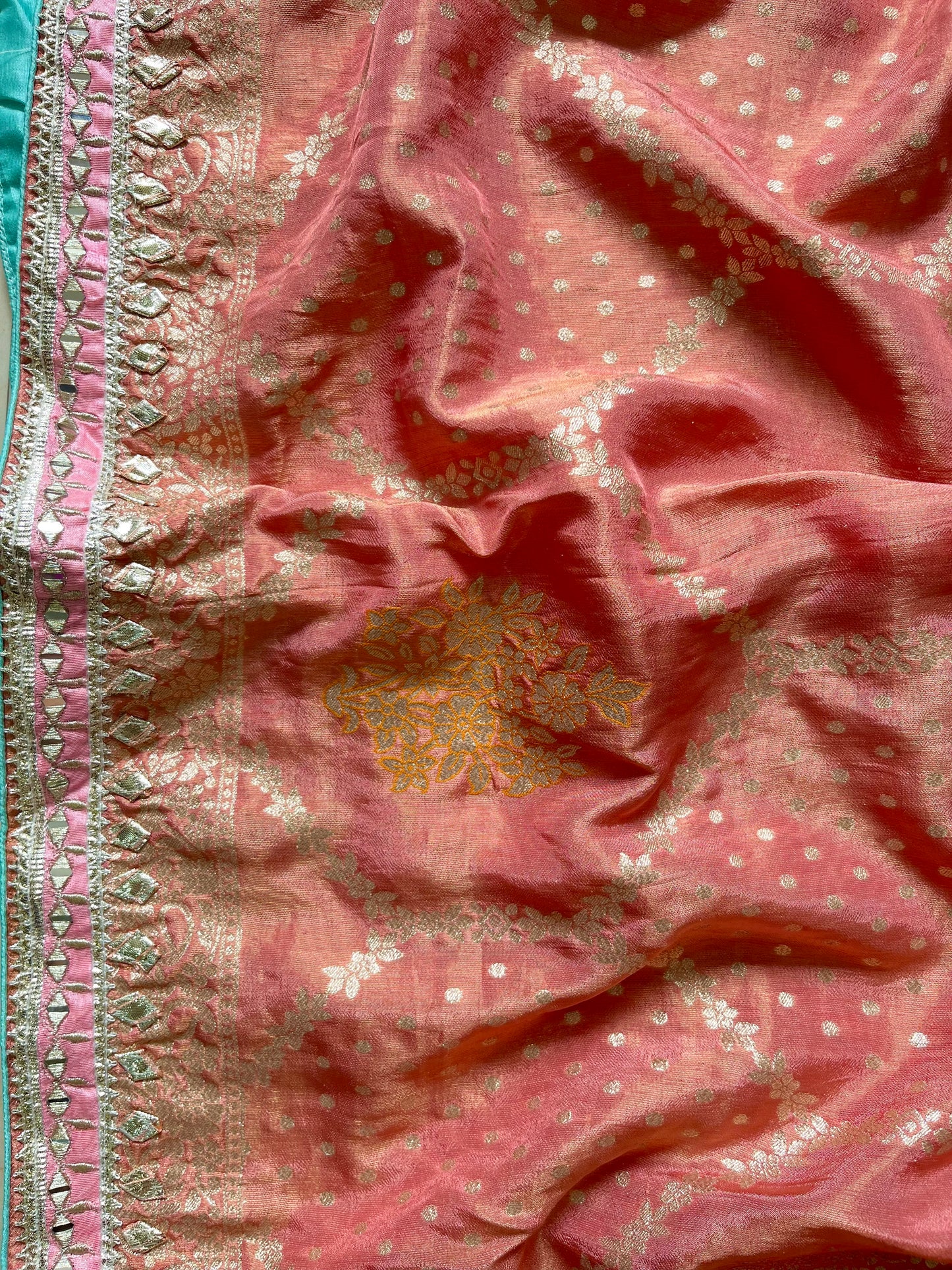 Luxurious Gotapatti Tissue silk suit