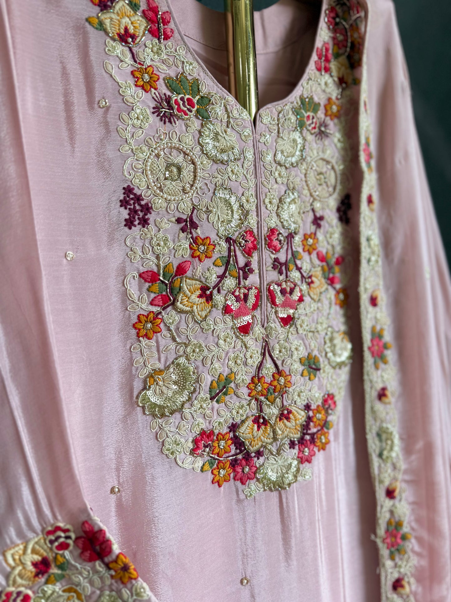 Luxurious handwork sharara set