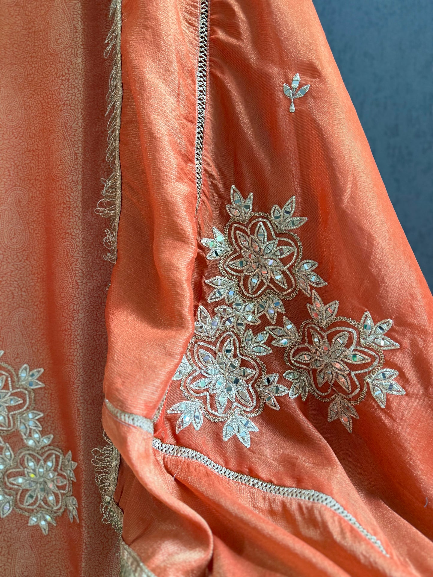 Luxurious brocade benarsi Mirror suit
