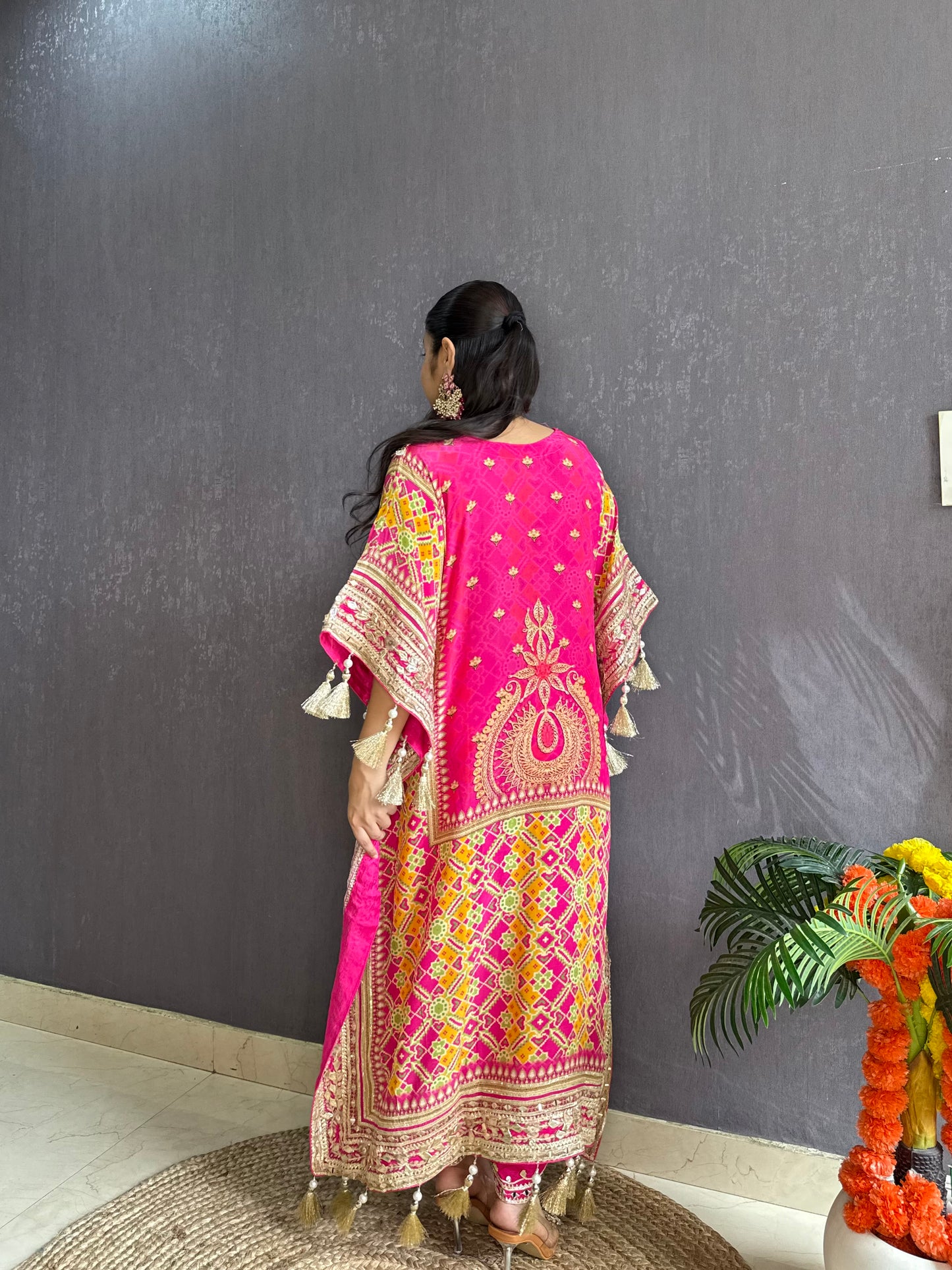 Luxurious patola kaftan set