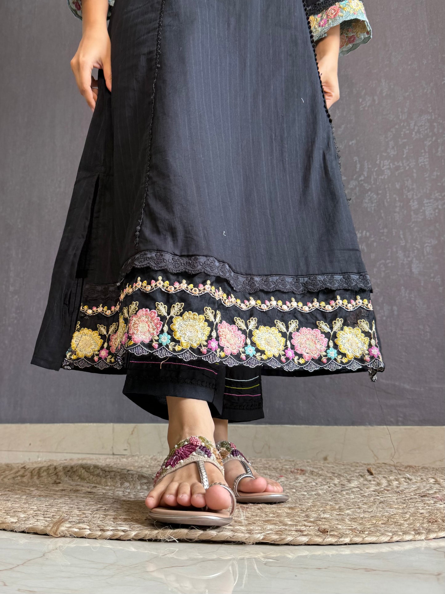 Aline cotton Handwork suit