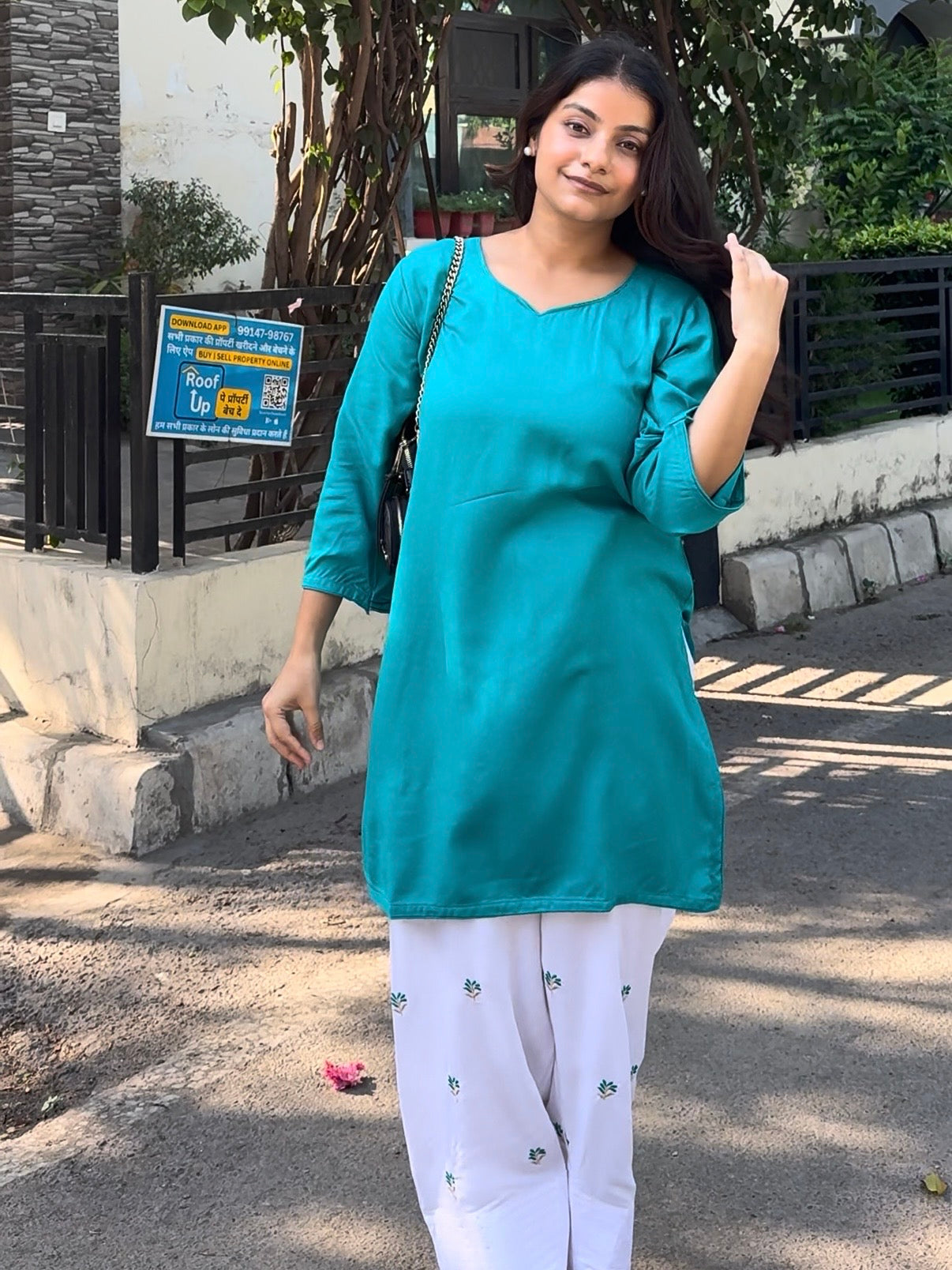 Cotton farshi coord set