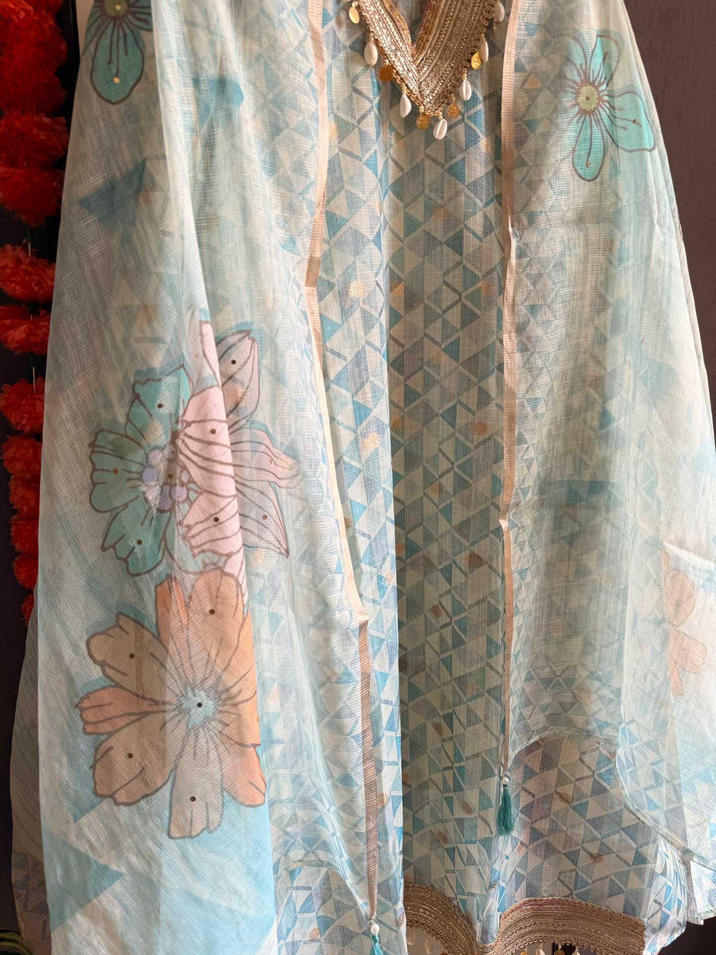 Kota doria lacework suit