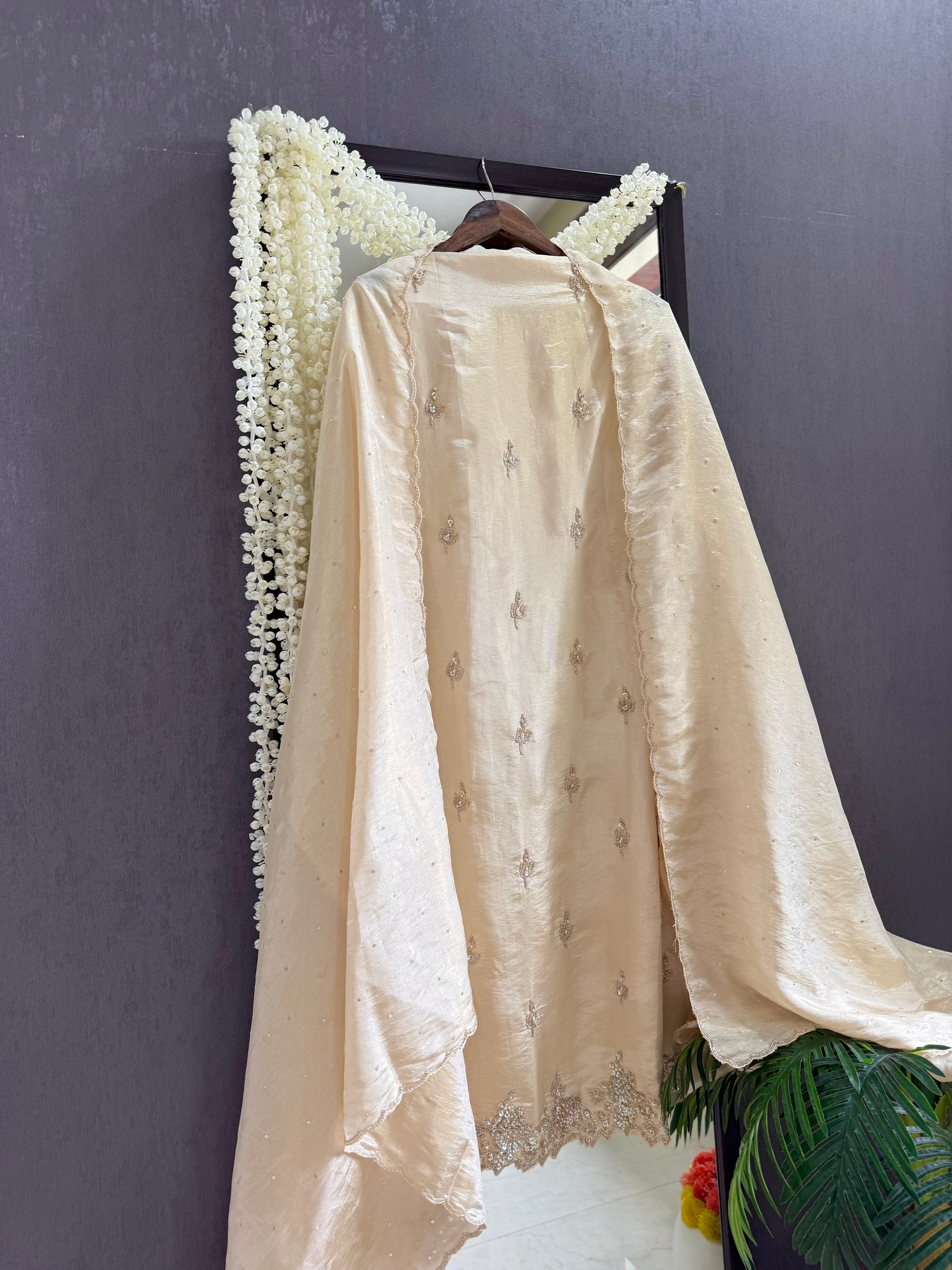 Luxurious peacock suit