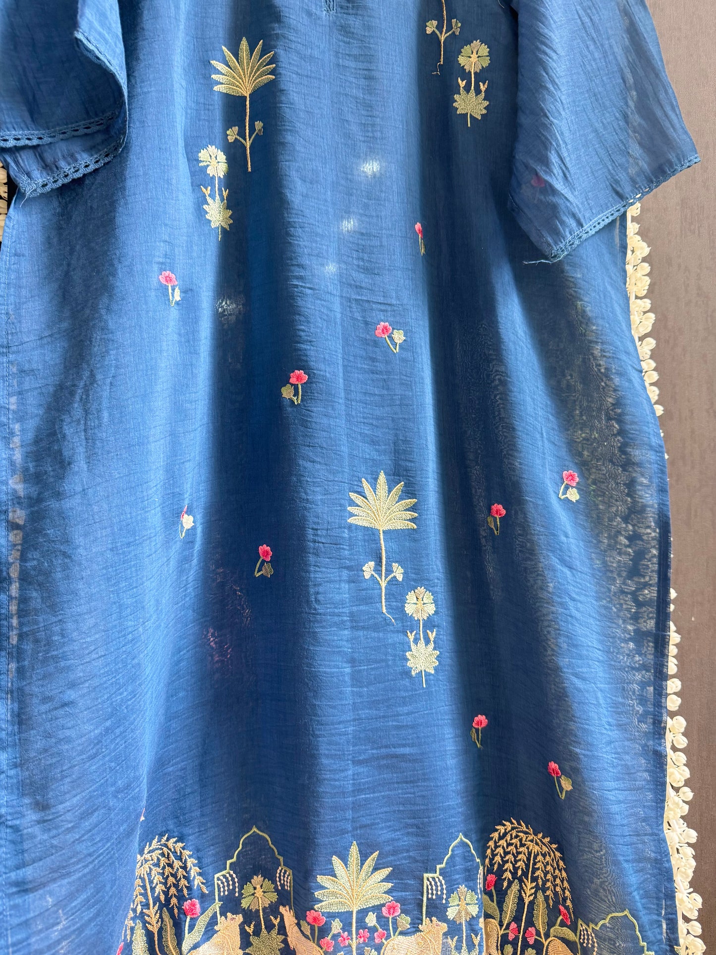 Luxurious Mul chanderi pichwai suit