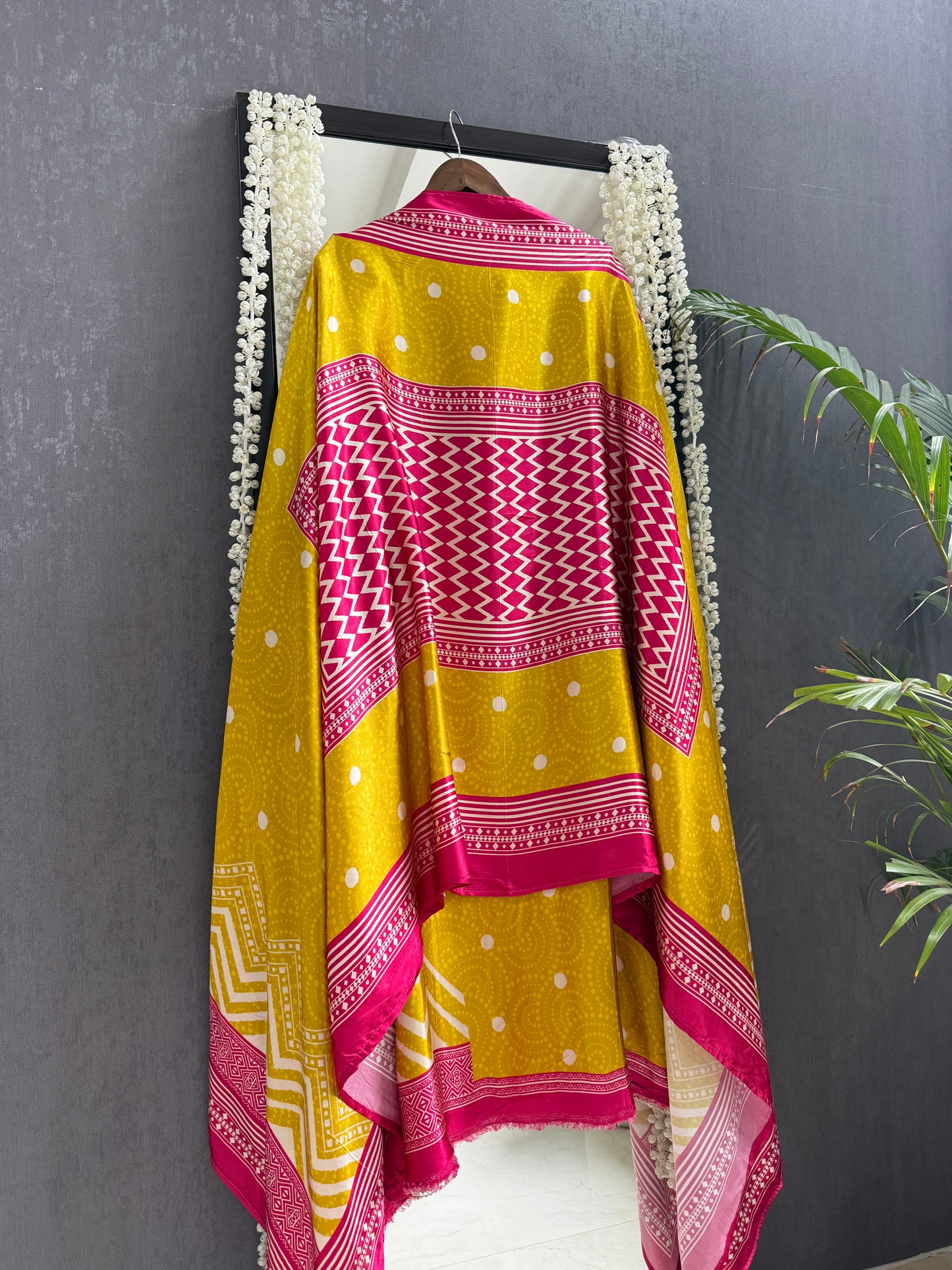 Modal silk mirror work suits