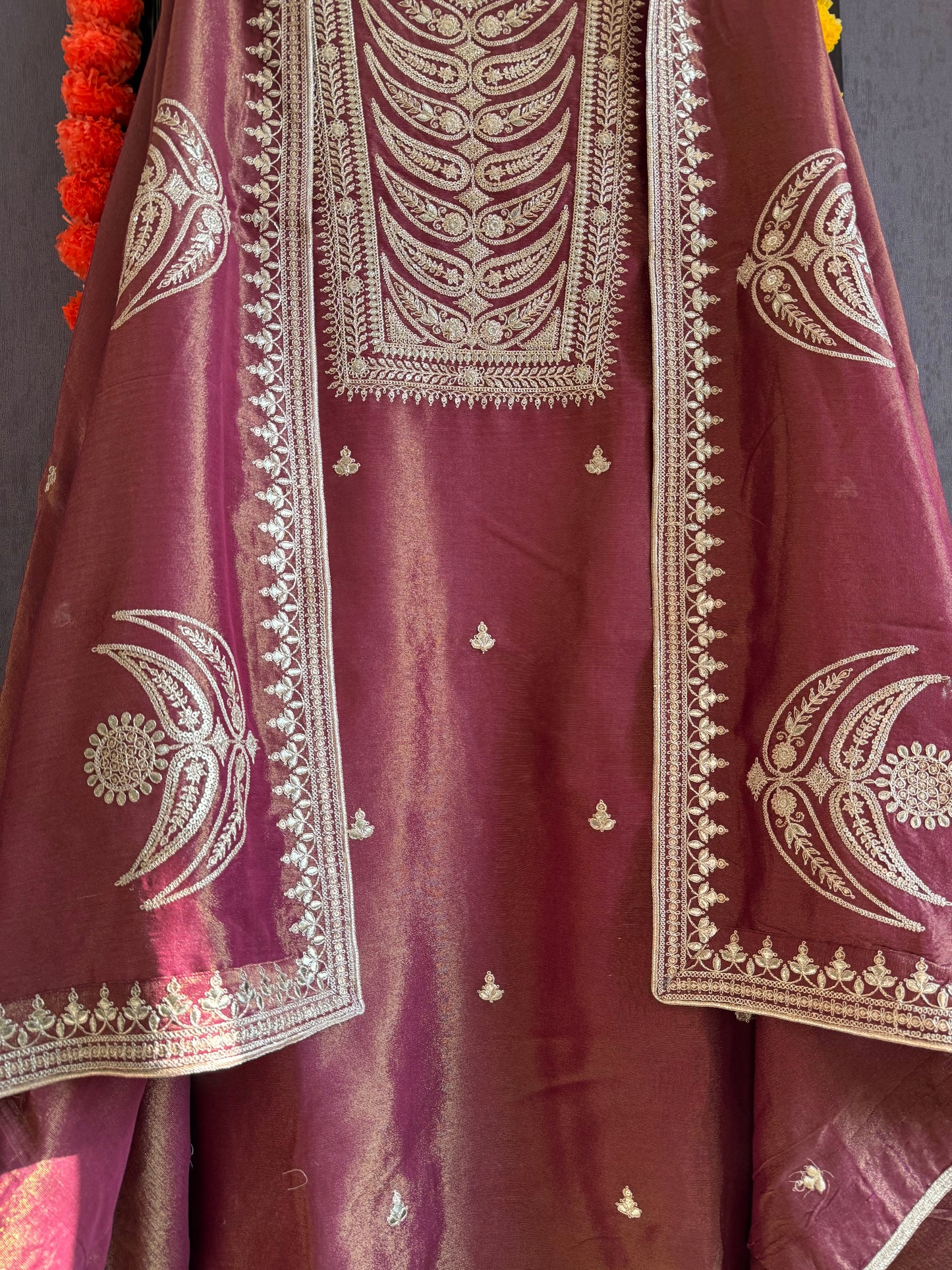 Luxurious Tissue silk suit