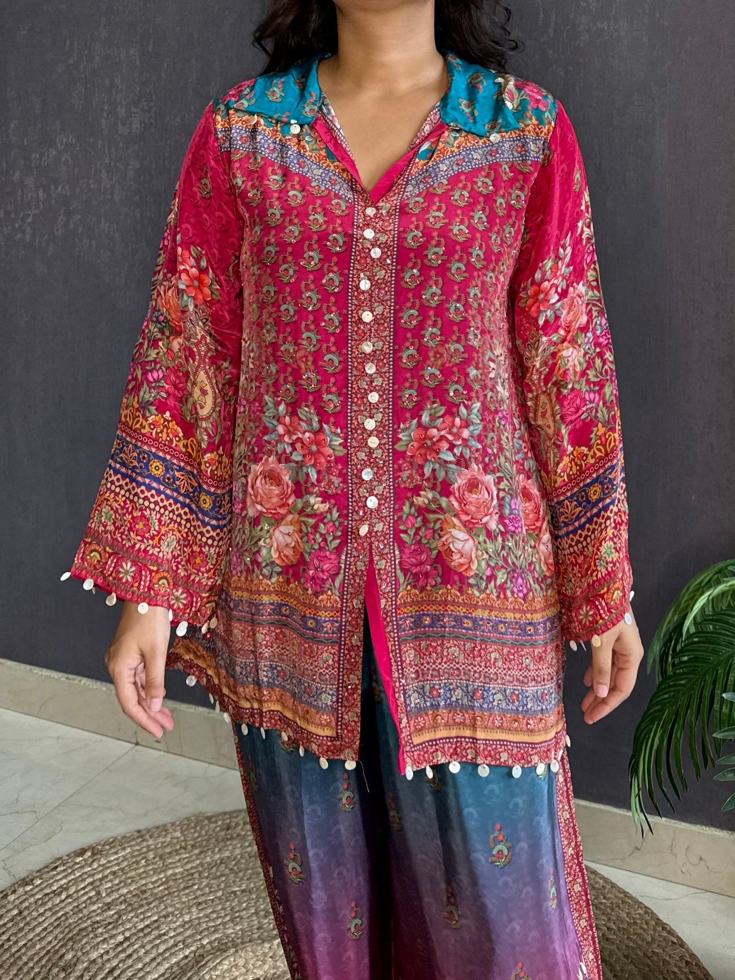 Digitally printed tassel Coord set