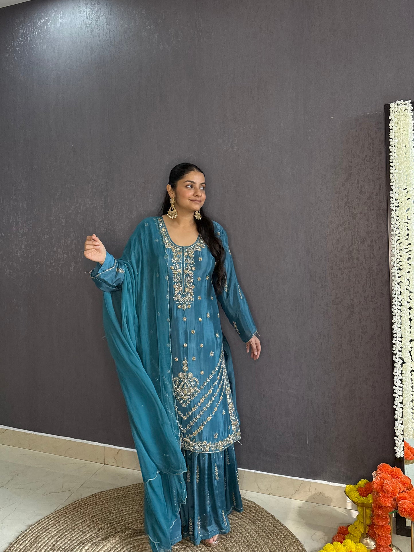 Handwork sharara set